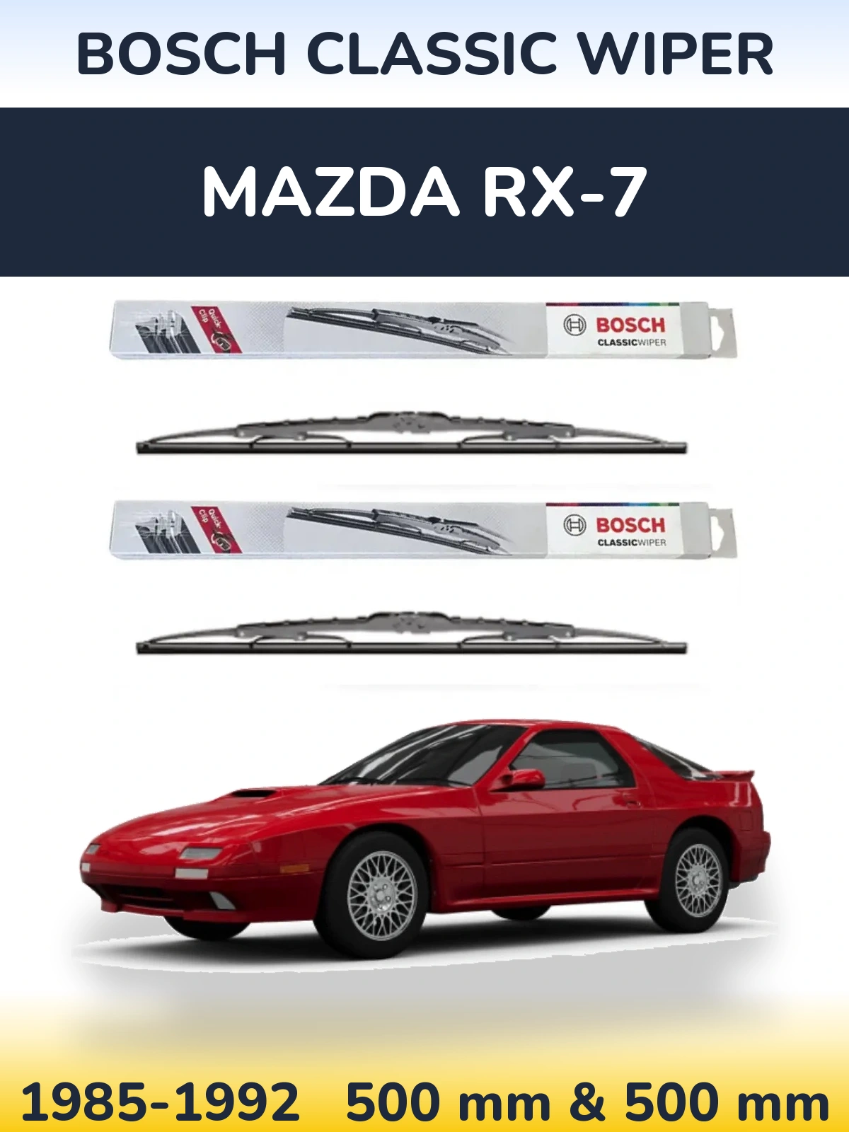 Torkarblad BOSCH Classic Wiper för Mazda RX-7