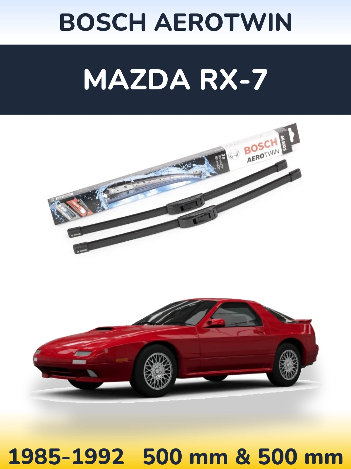 Torkarblad BOSCH AeroTwin för Mazda RX-7