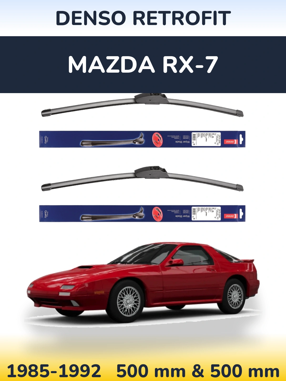 Torkarblad Denso Retrofit för Mazda RX-7