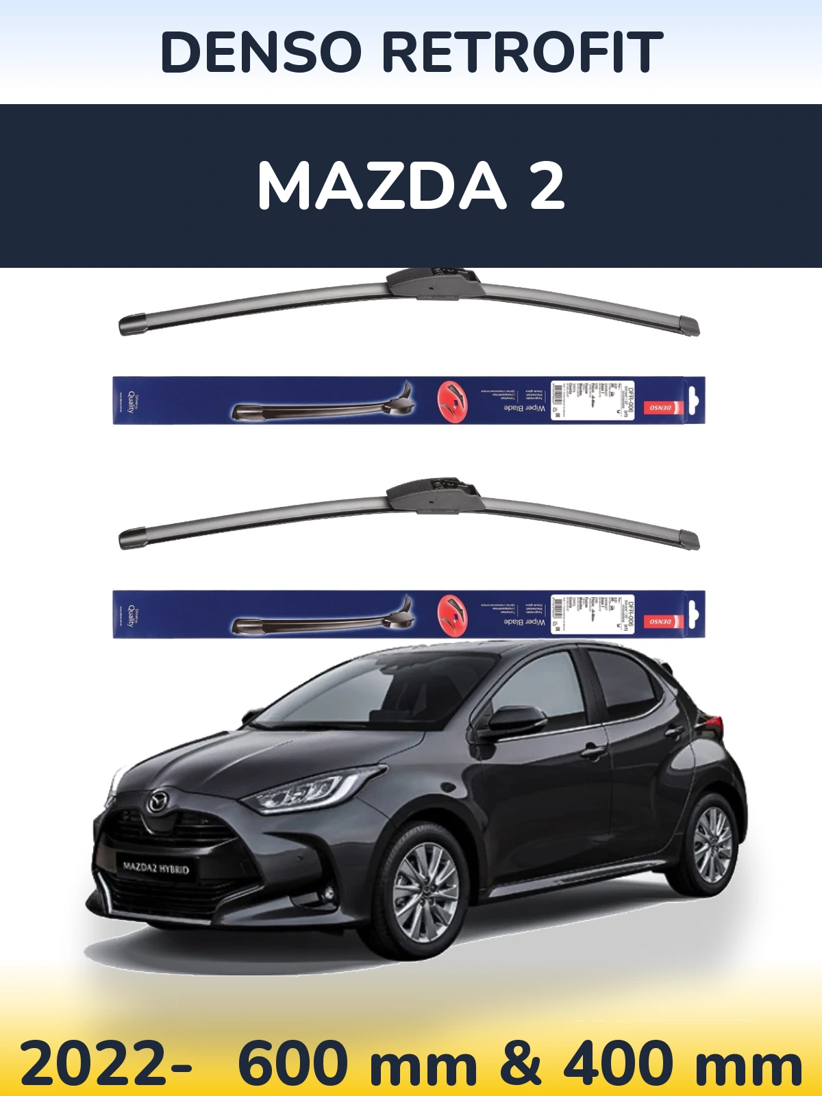 Torkarblad Denso Retrofit för Mazda 2