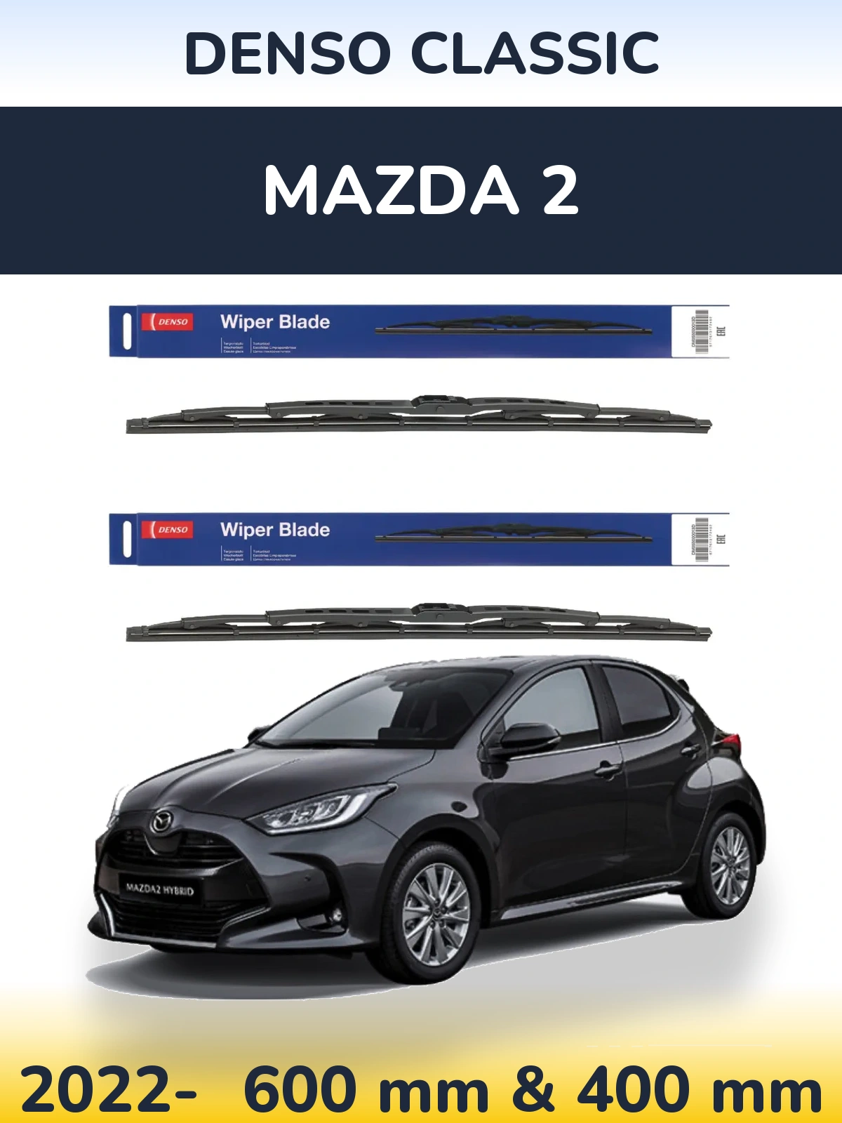 Torkarblad Denso Classic för Mazda 2