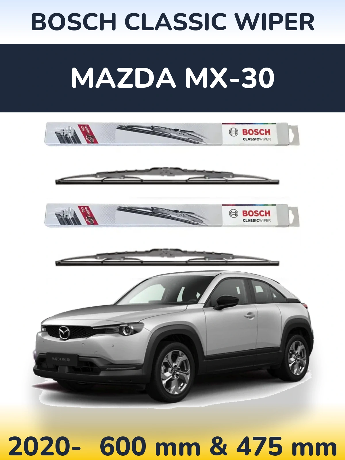 Torkarblad BOSCH Classic Wiper för Mazda MX-30
