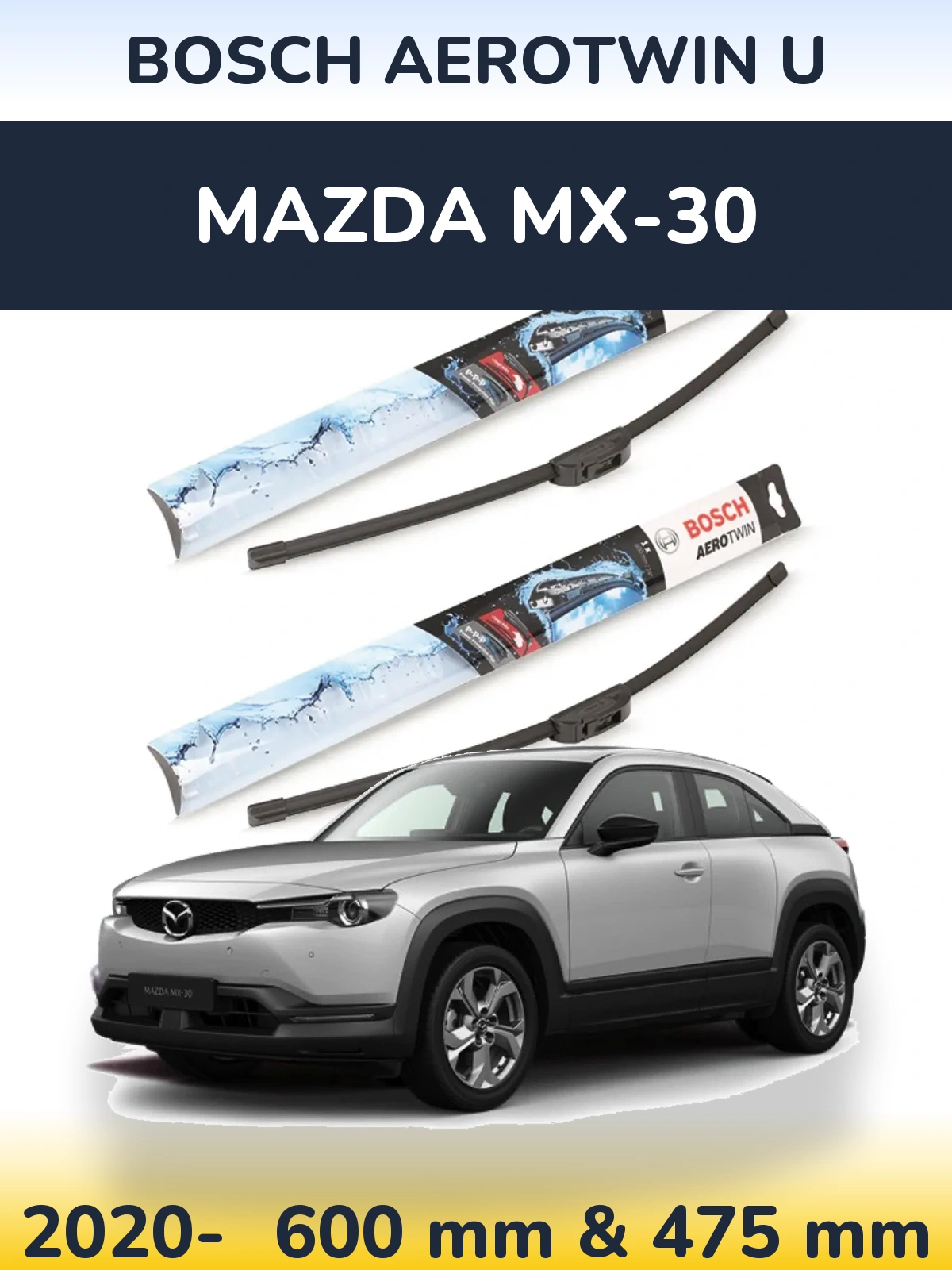Torkarblad BOSCH AeroTwin U för Mazda MX-30