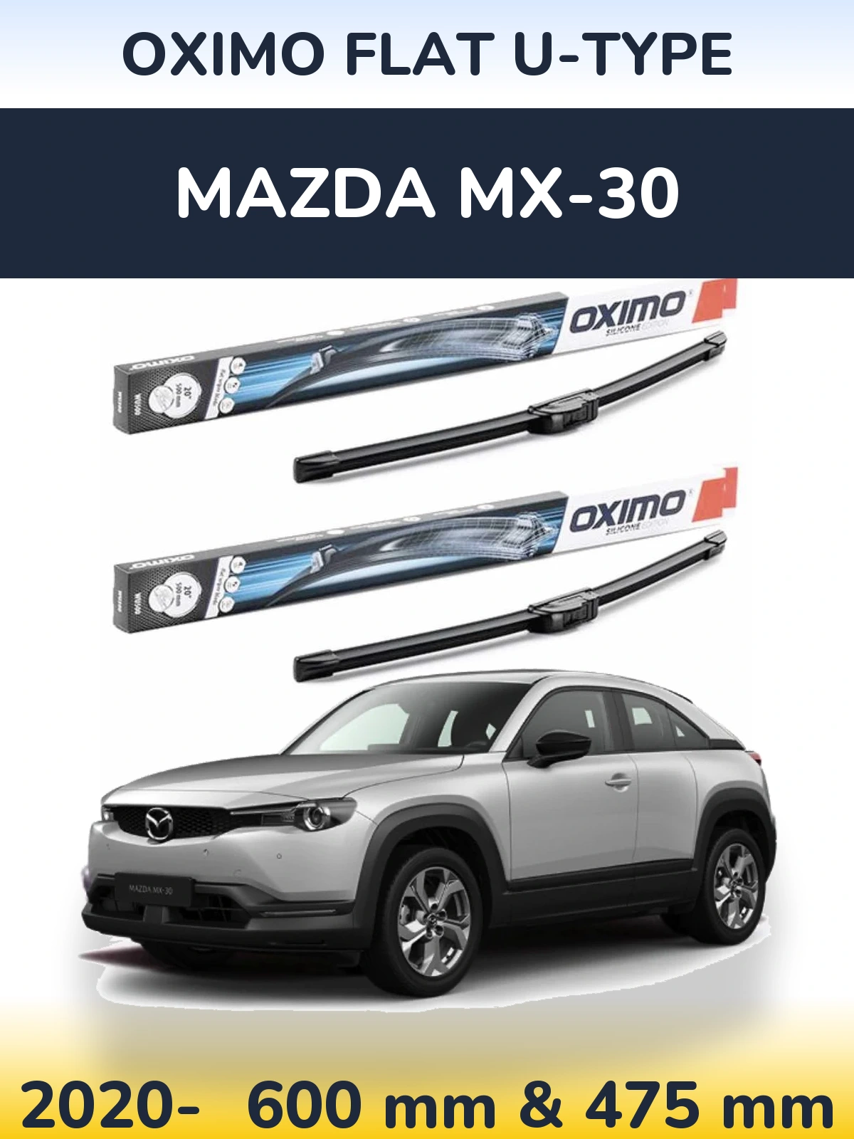 Torkarblad Oximo Flat U-type för Mazda MX-30