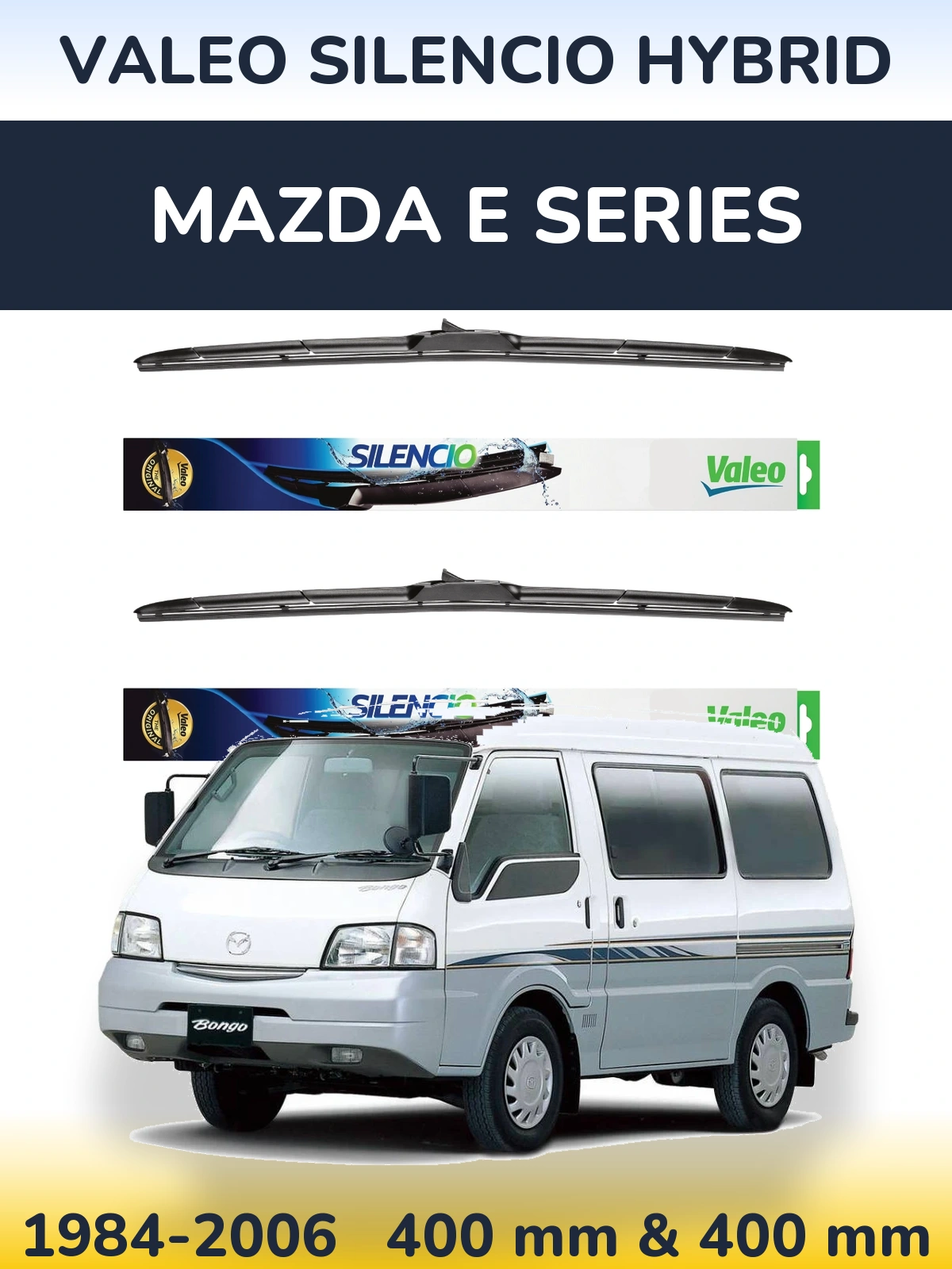 Torkarblad Valeo Silencio Hybrid för Mazda E Series