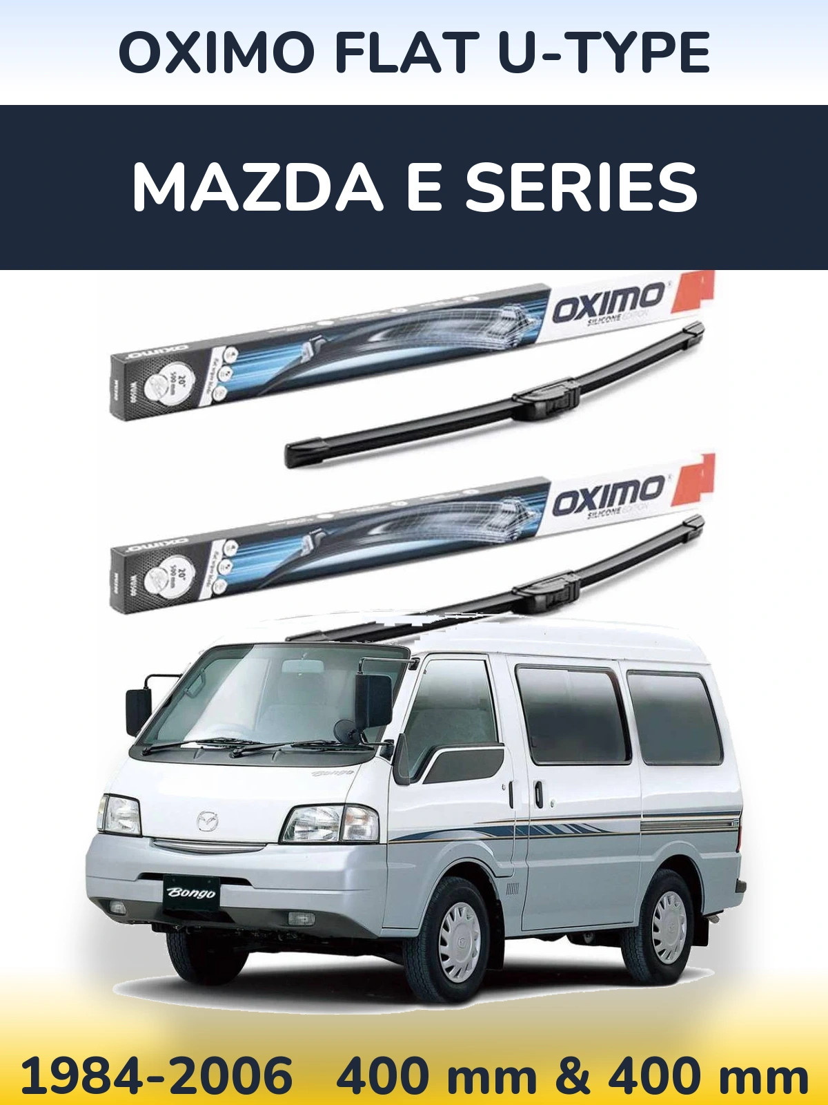 Torkarblad Oximo Flat U-type för Mazda E Series