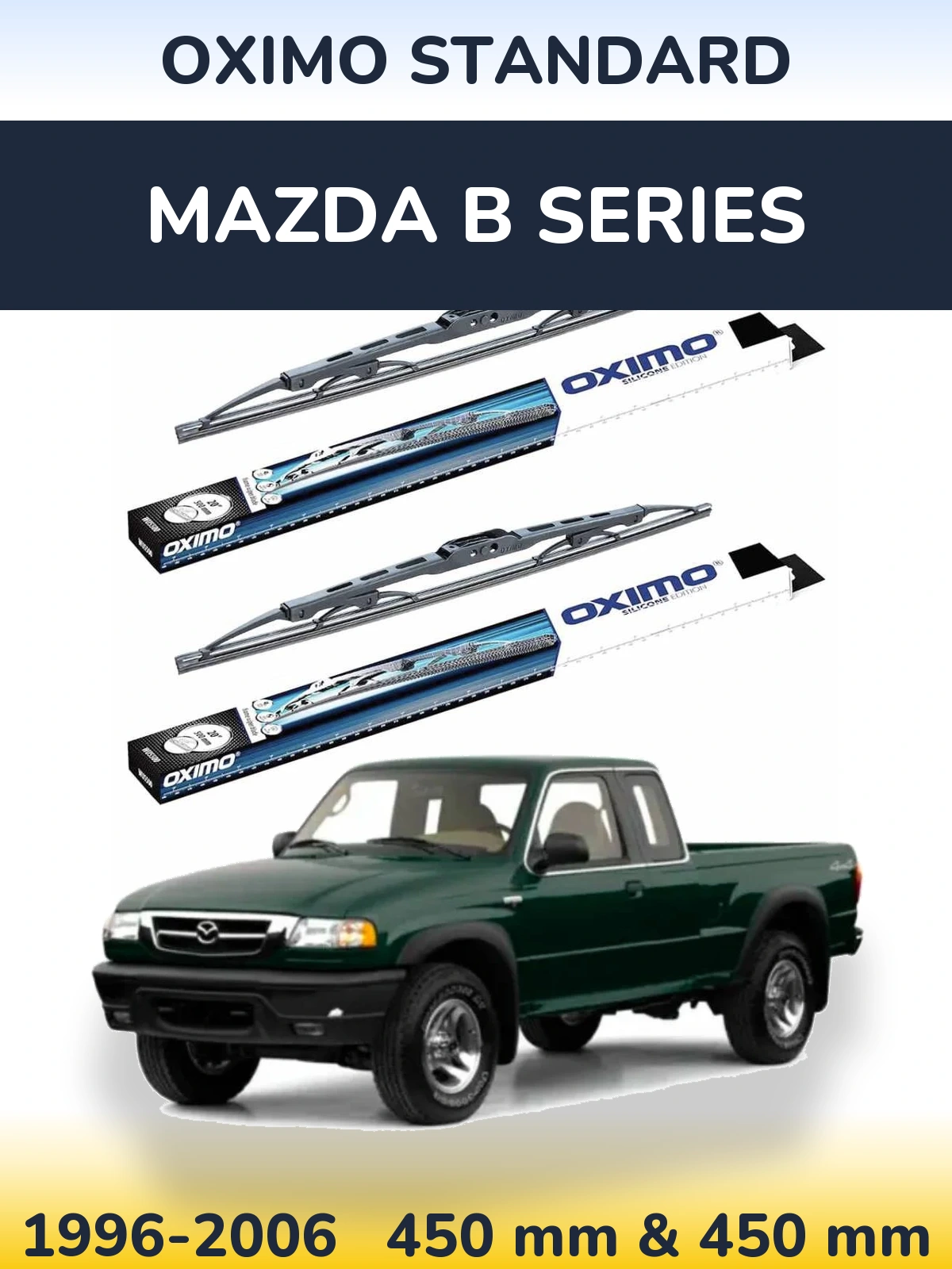 Torkarblad Oximo Standard för Mazda B Series