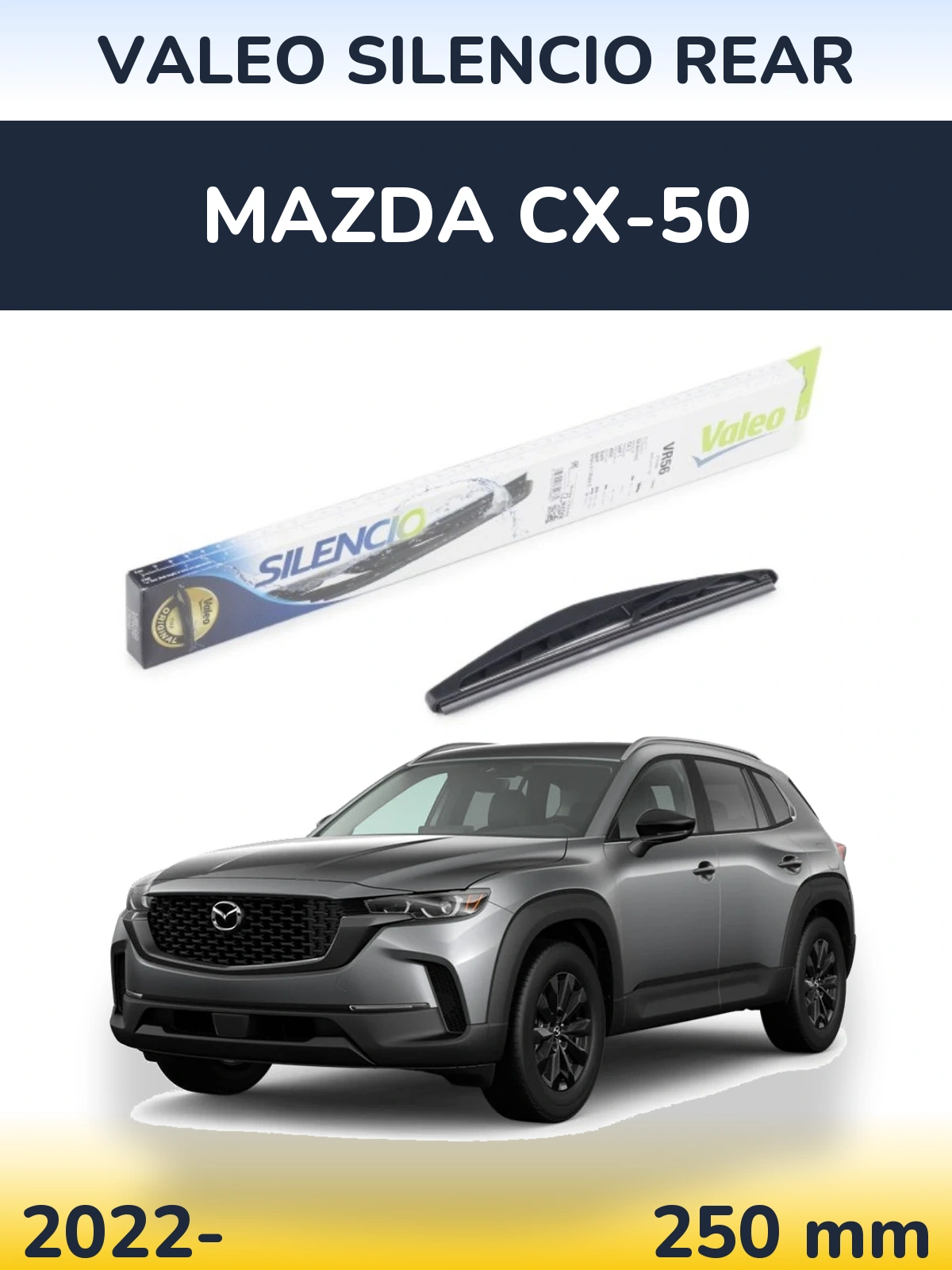 Torkarblad Valeo Silencio Rear för Mazda CX-50