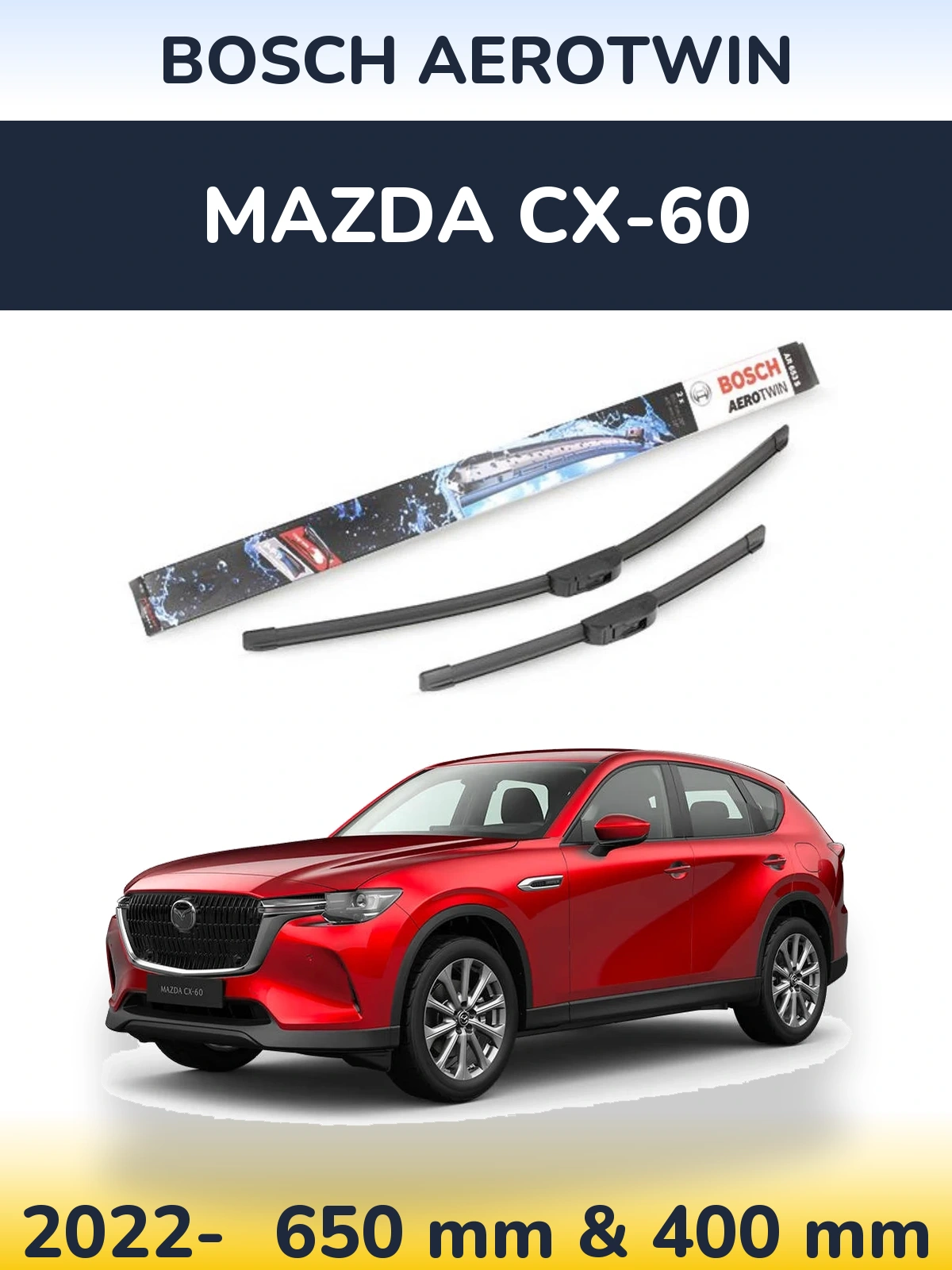Torkarblad BOSCH AeroTwin för Mazda CX-60