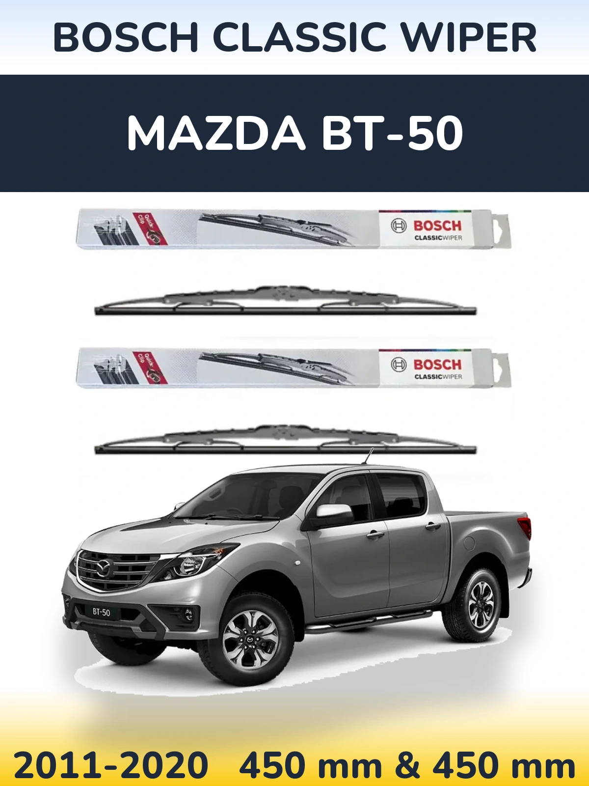 Torkarblad BOSCH Classic Wiper för Mazda BT-50