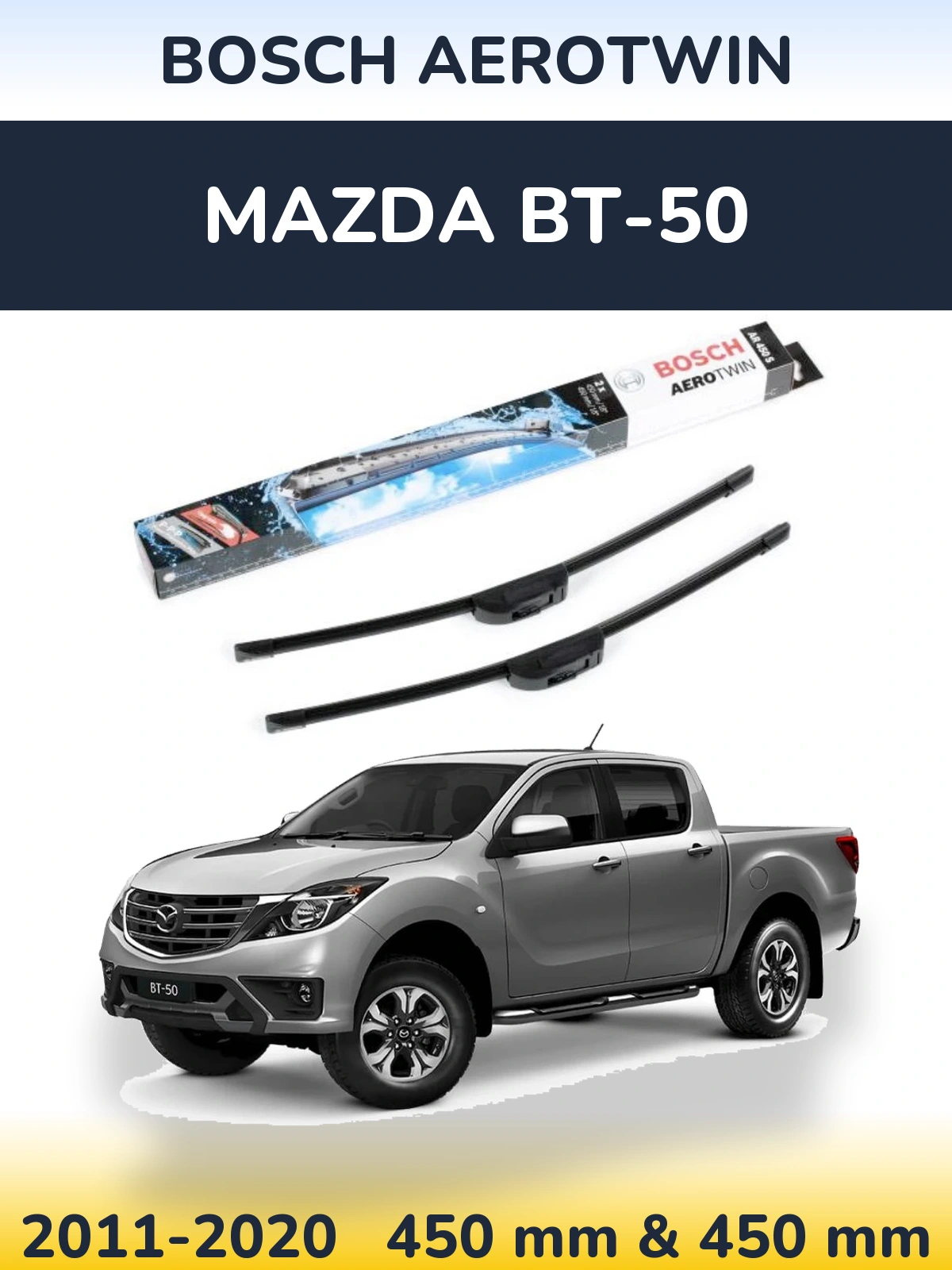 Torkarblad BOSCH AeroTwin för Mazda BT-50