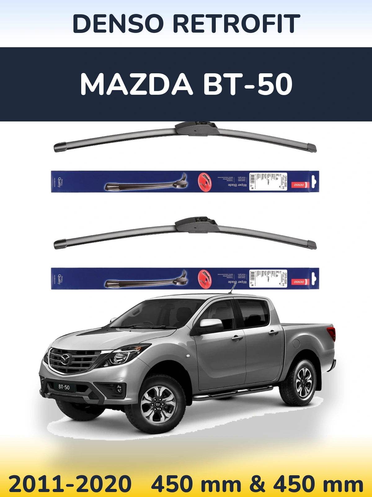 Torkarblad Denso Retrofit för Mazda BT-50