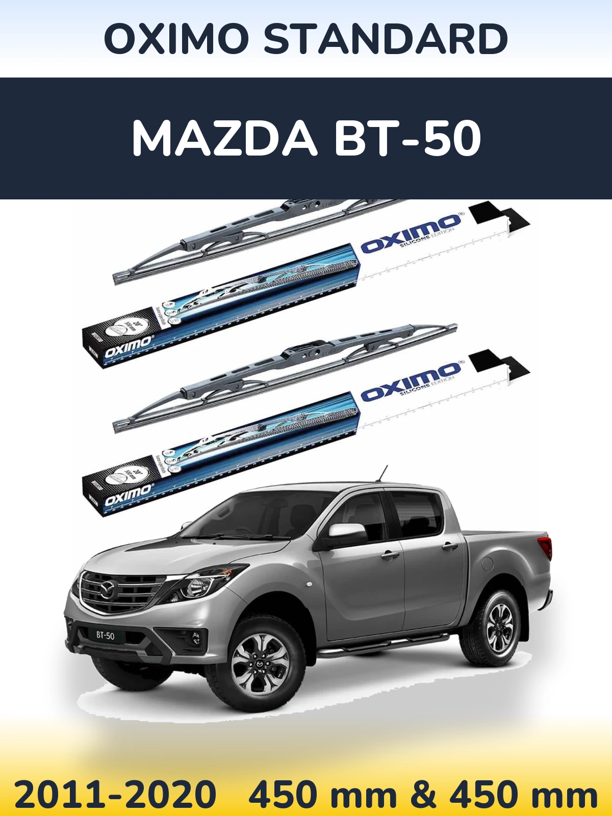 Torkarblad Oximo Standard för Mazda BT-50