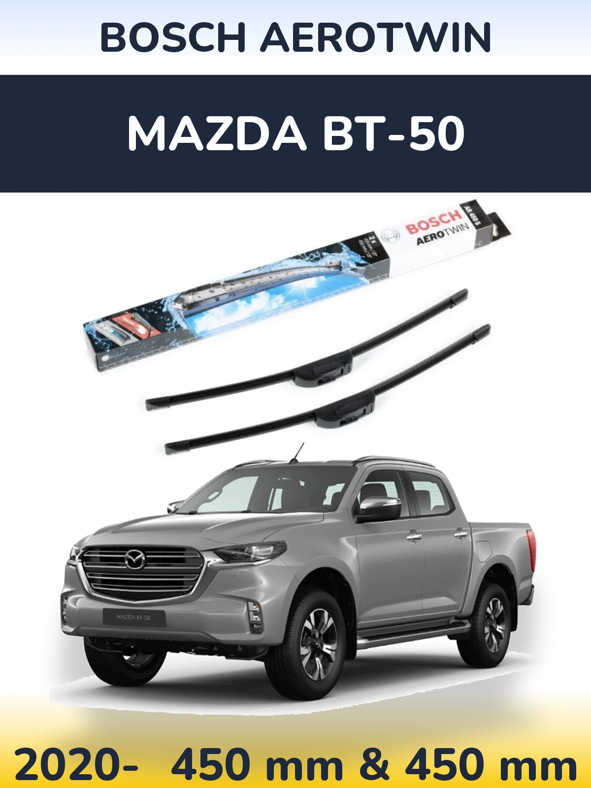 Torkarblad BOSCH AeroTwin för Mazda BT-50