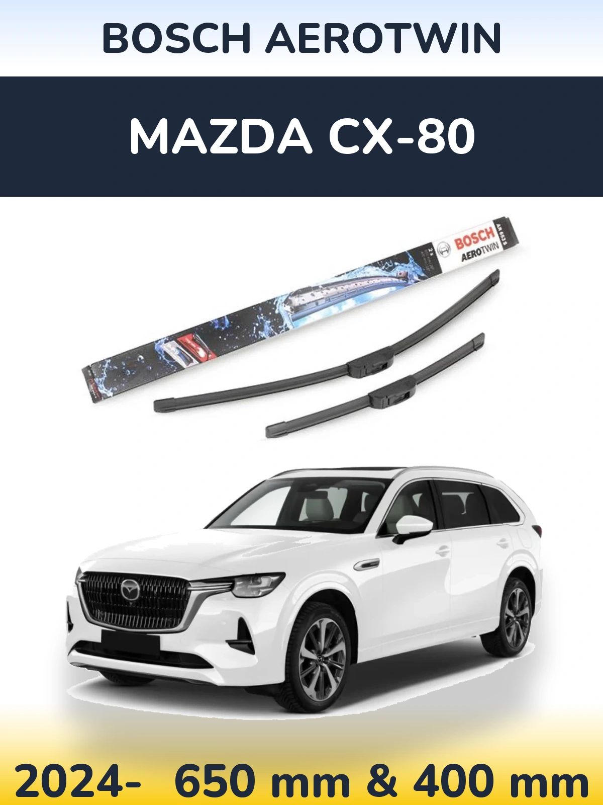 Torkarblad BOSCH AeroTwin för Mazda CX-80
