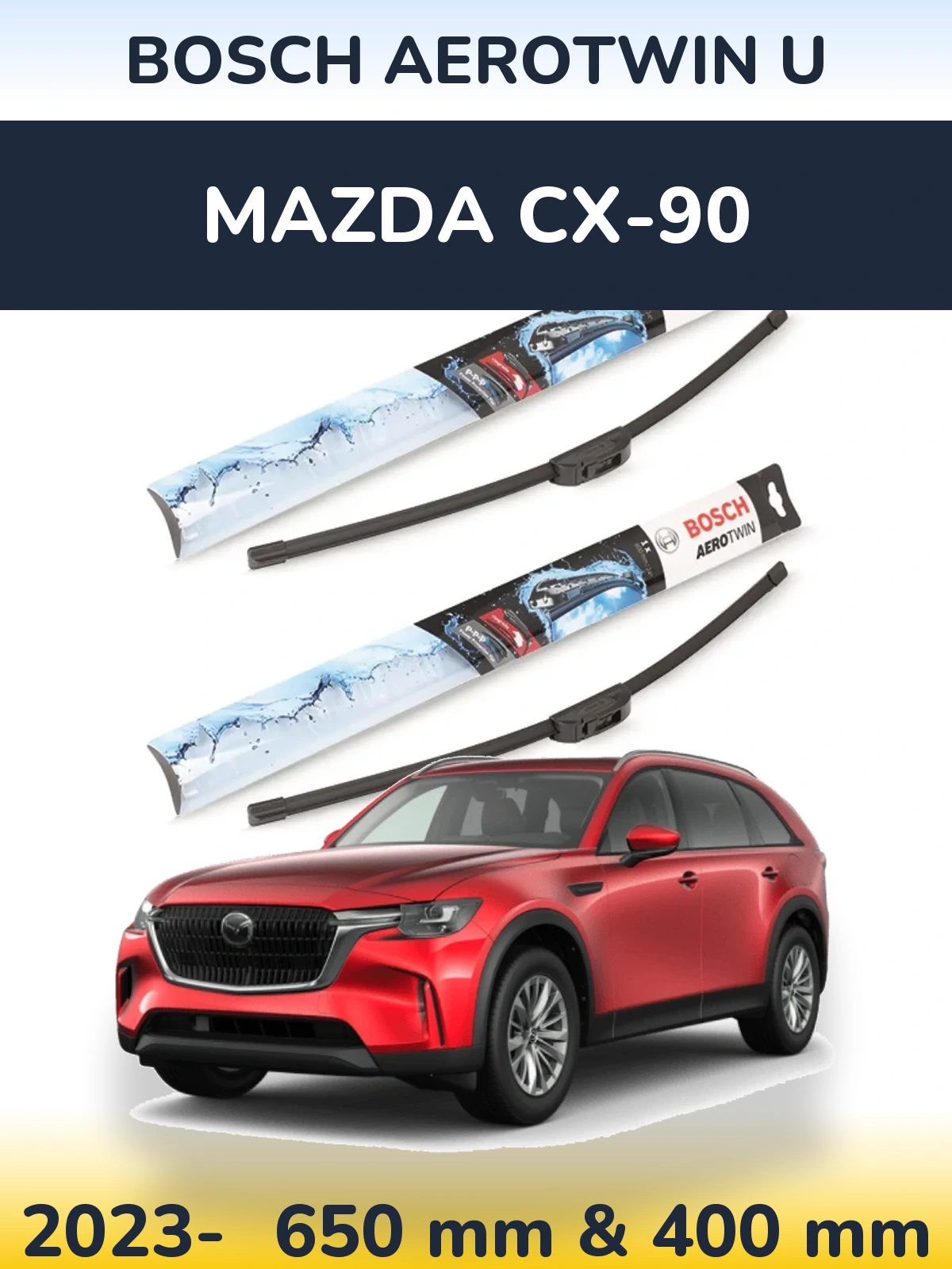 Torkarblad BOSCH AeroTwin U för Mazda CX-90