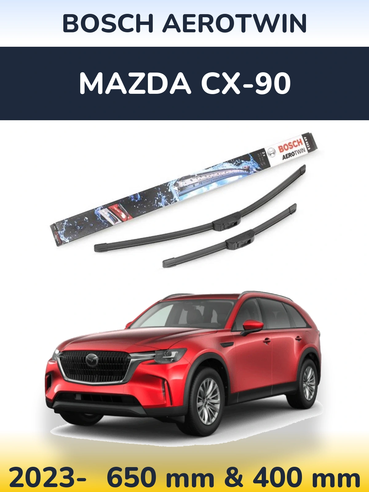 Torkarblad BOSCH AeroTwin för Mazda CX-90