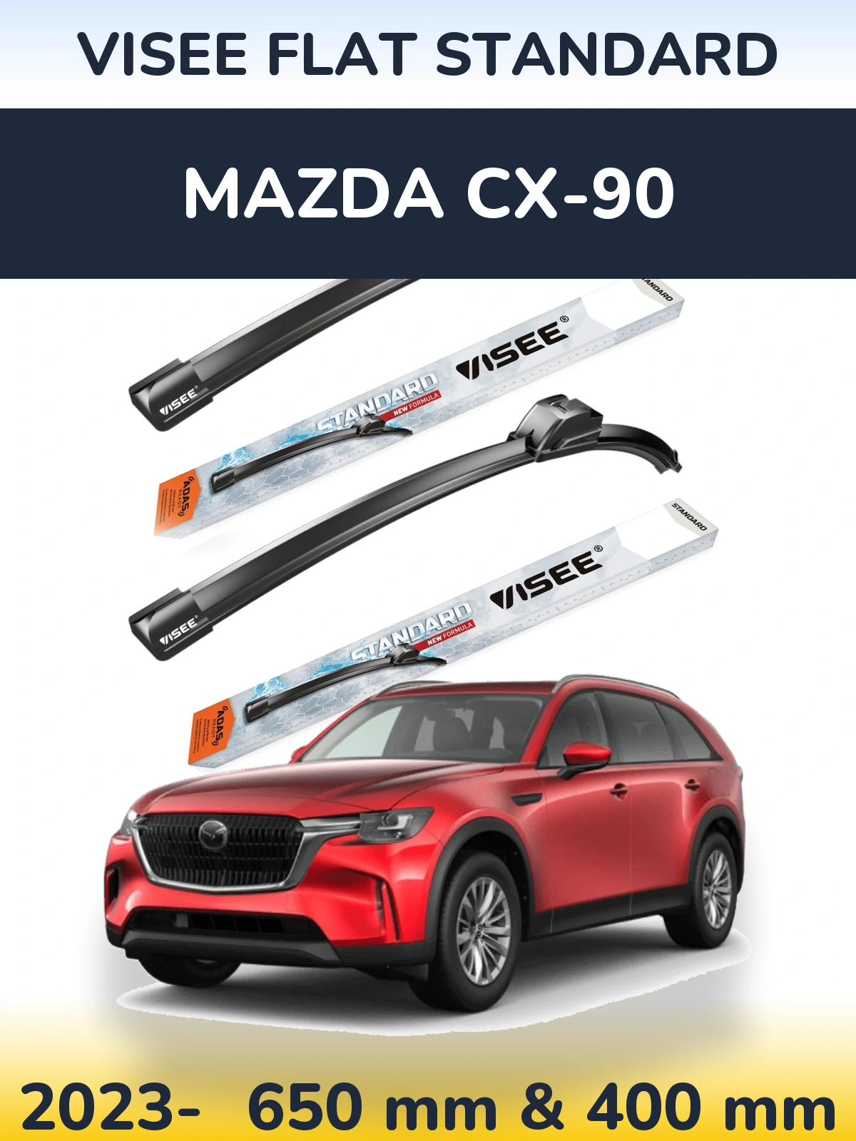 Torkarblad VISEE FLAT STANDARD för Mazda CX-90