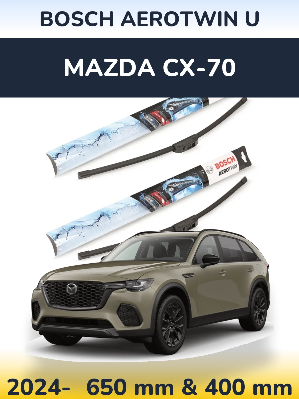Torkarblad BOSCH AeroTwin U för Mazda CX-70