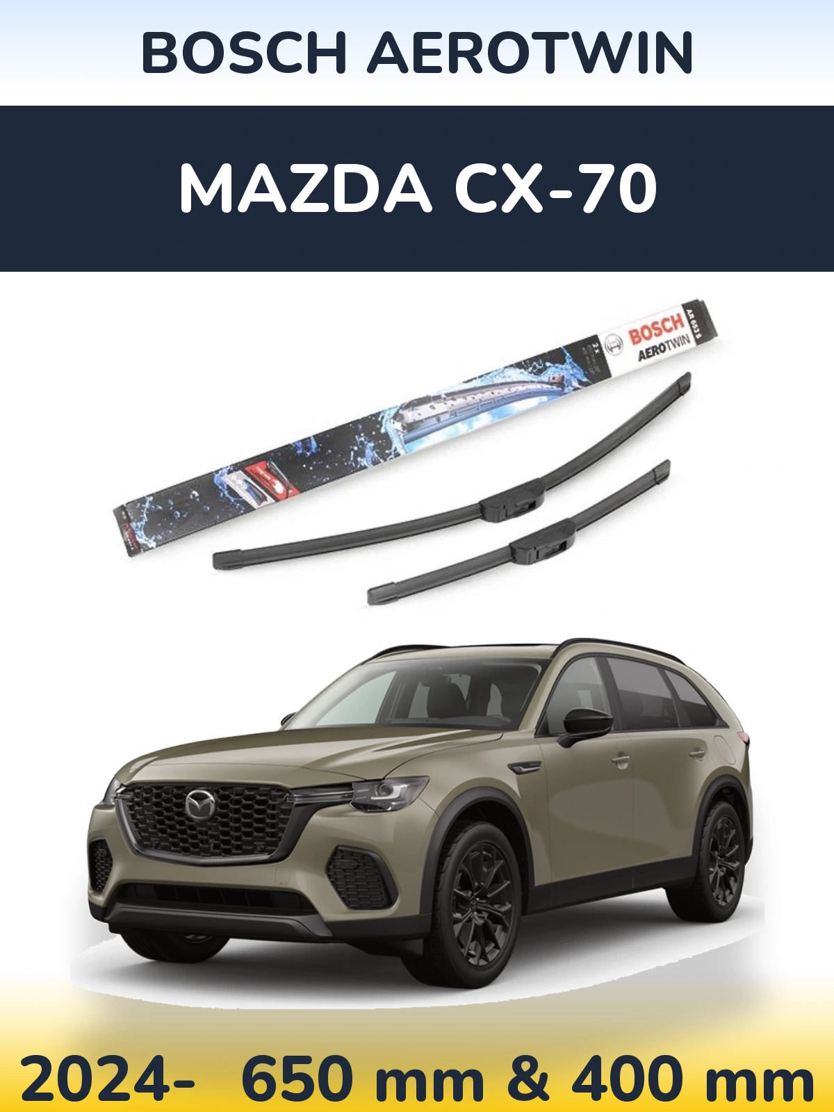 Torkarblad BOSCH AeroTwin för Mazda CX-70