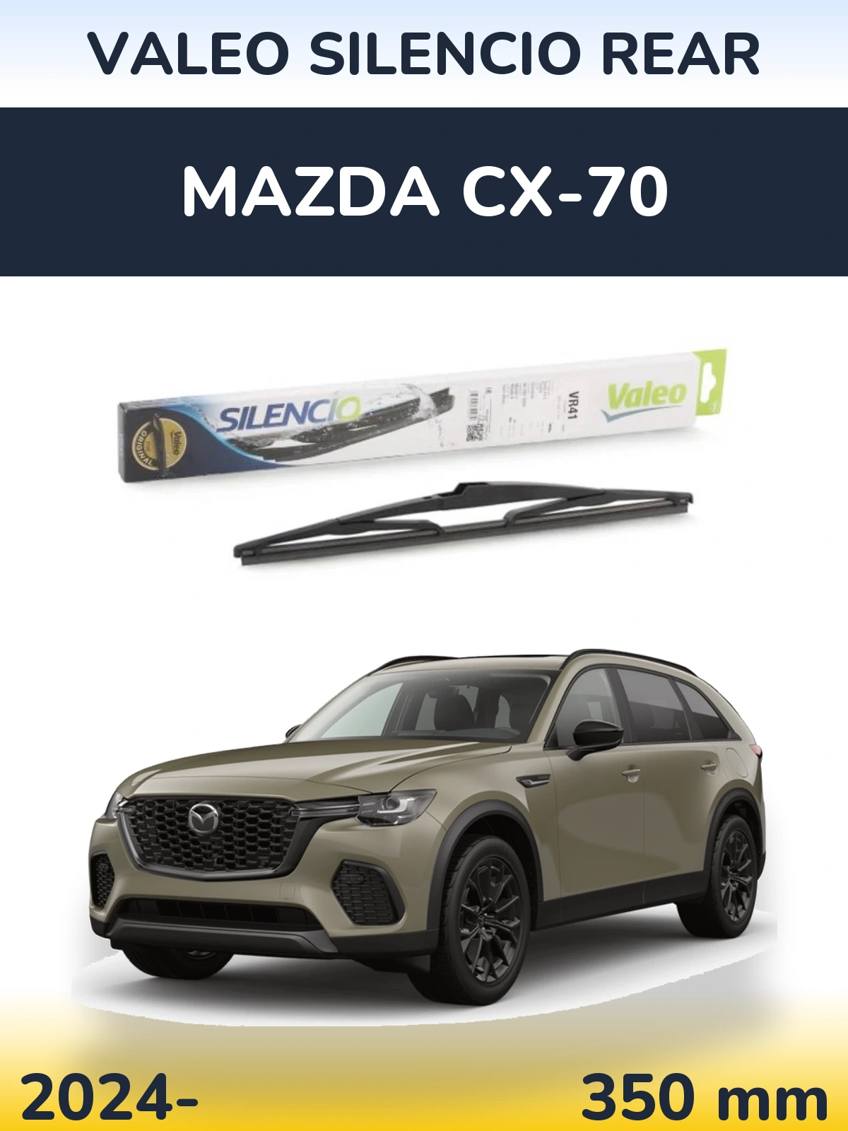 Torkarblad Valeo Silencio Rear för Mazda CX-70
