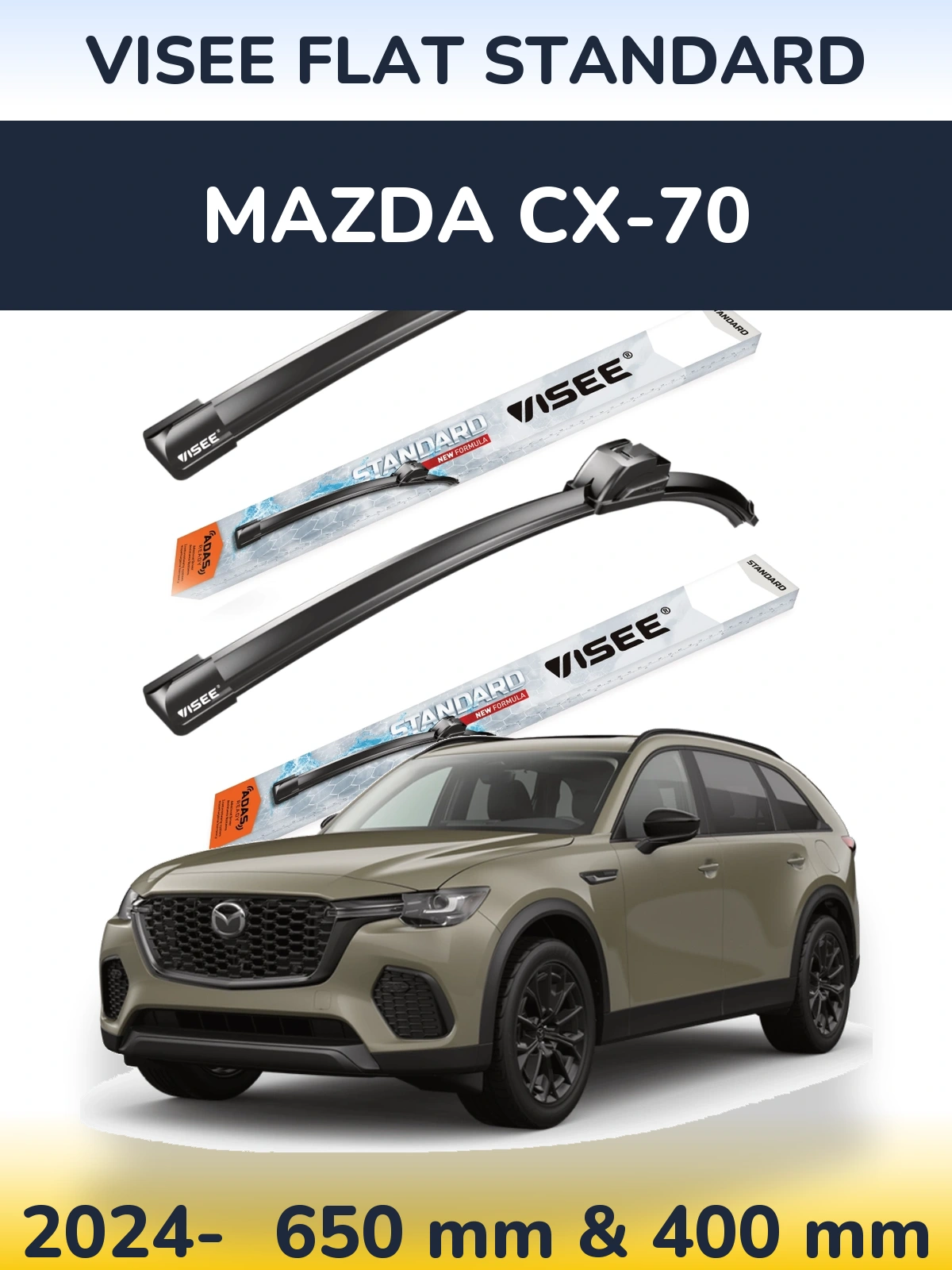 Torkarblad VISEE FLAT STANDARD för Mazda CX-70
