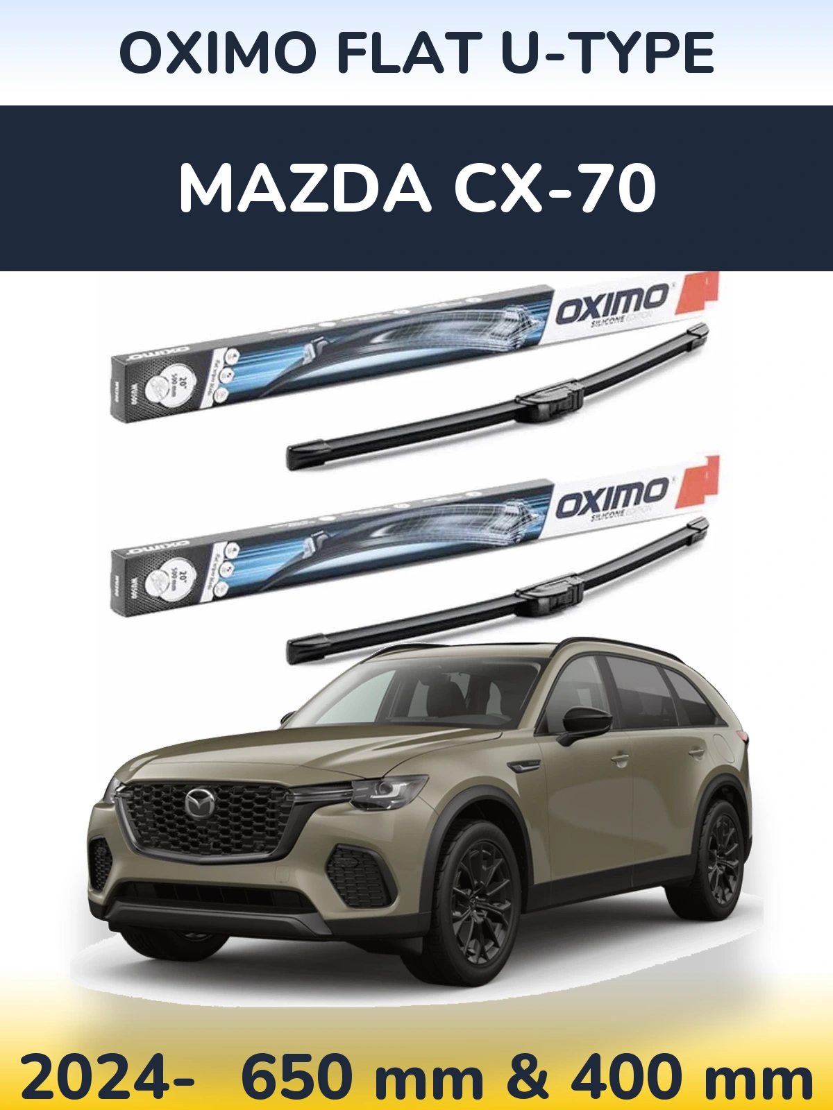 Torkarblad Oximo Flat U-type för Mazda CX-70