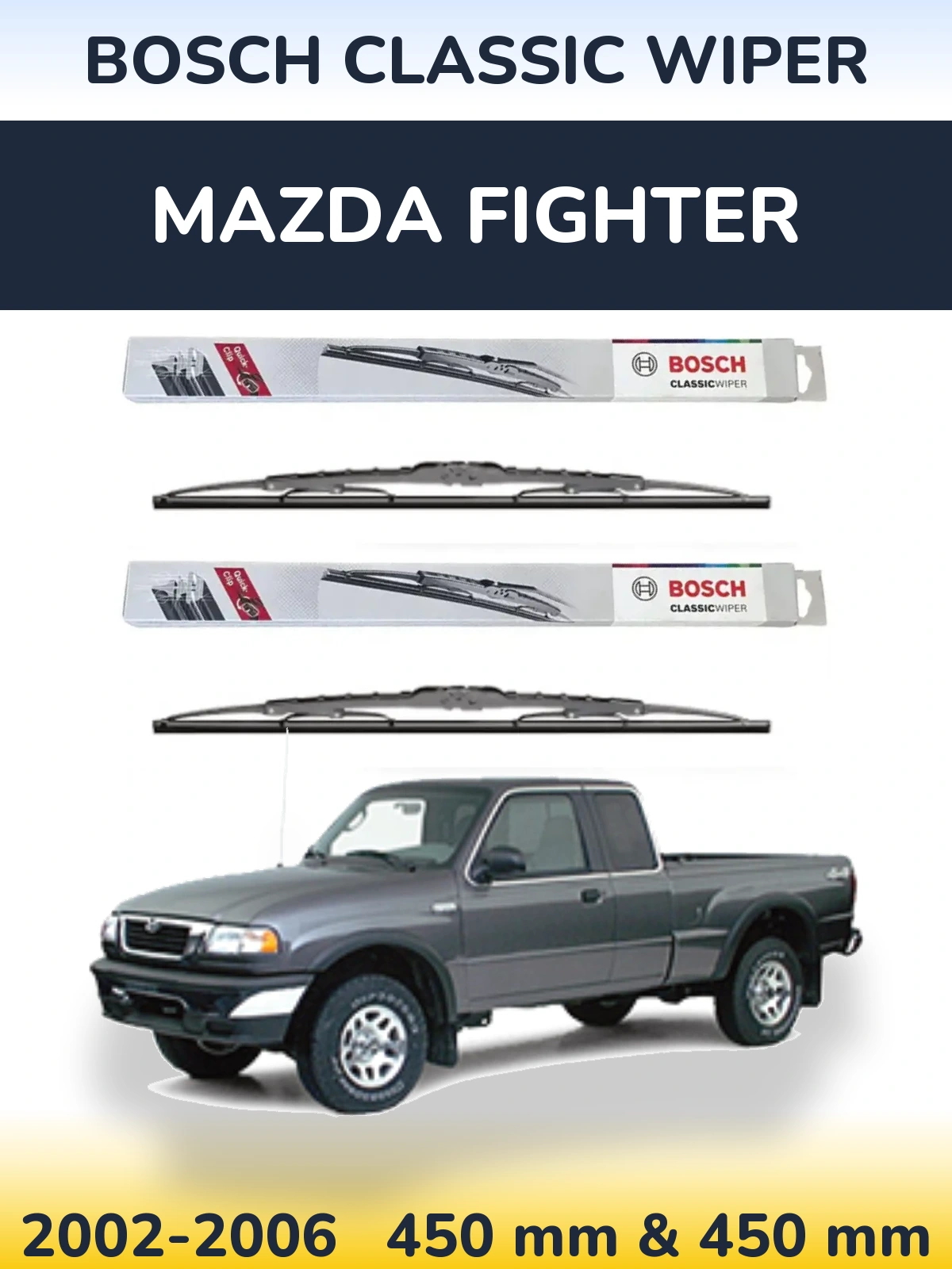 Torkarblad BOSCH Classic Wiper för Mazda Fighter