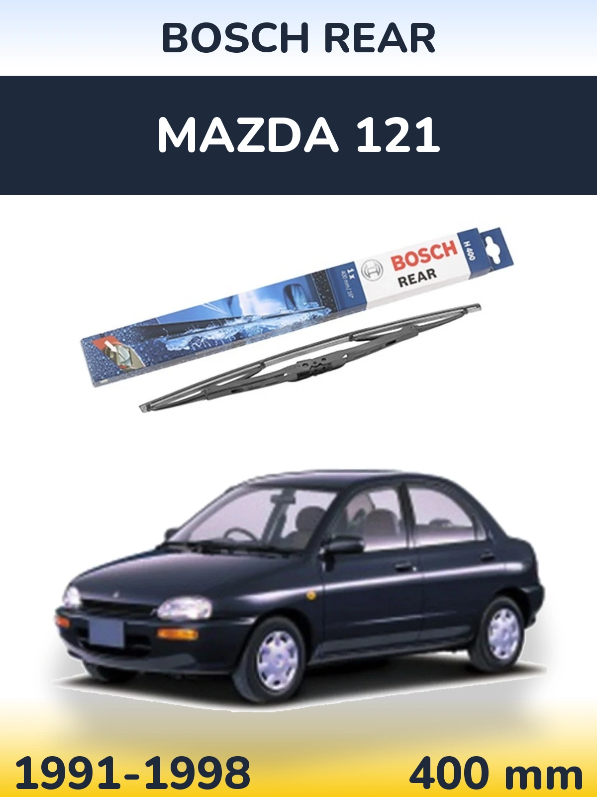 Torkarblad BOSCH Rear för Mazda 121