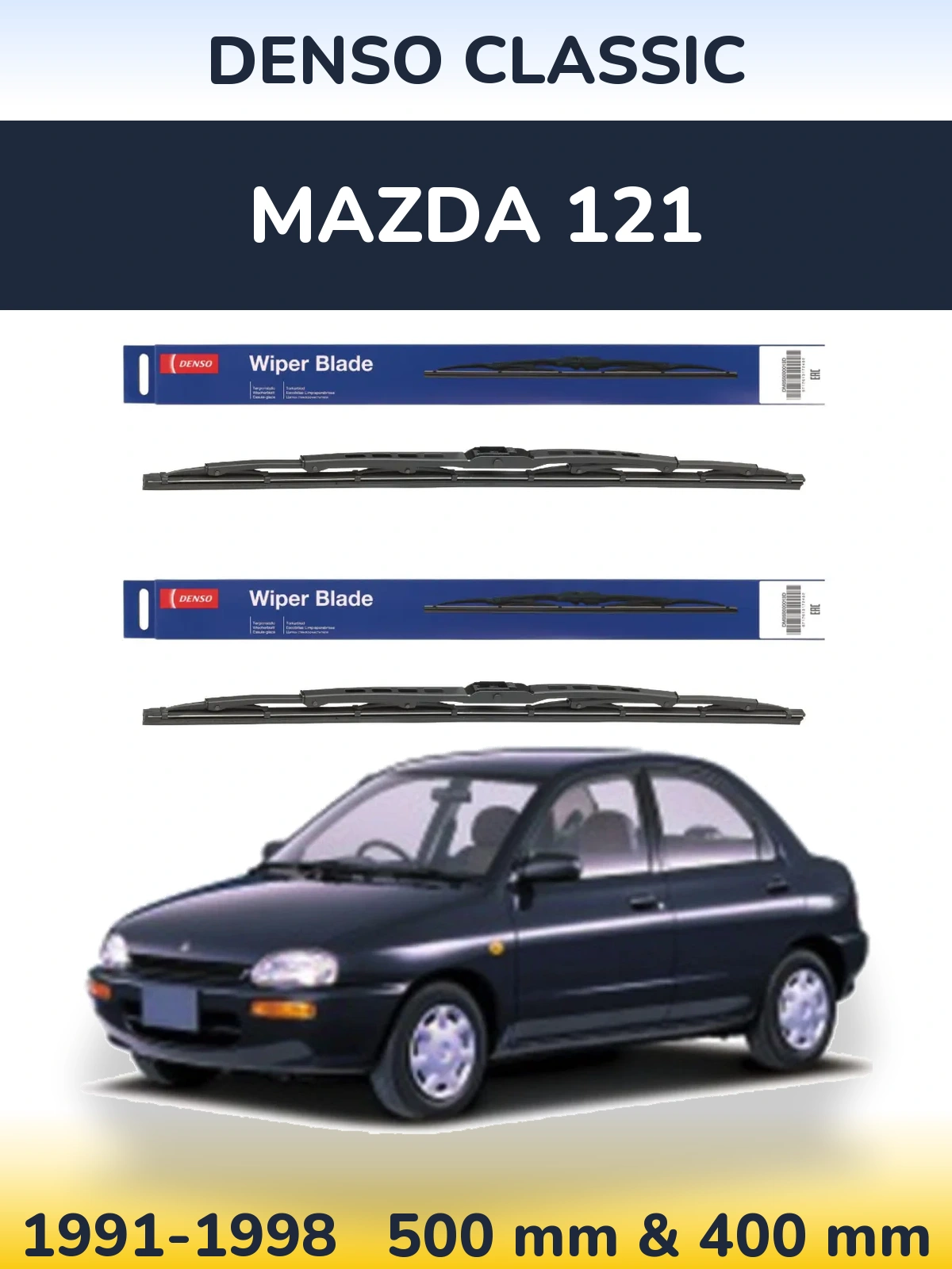 Torkarblad Denso Classic för Mazda 121