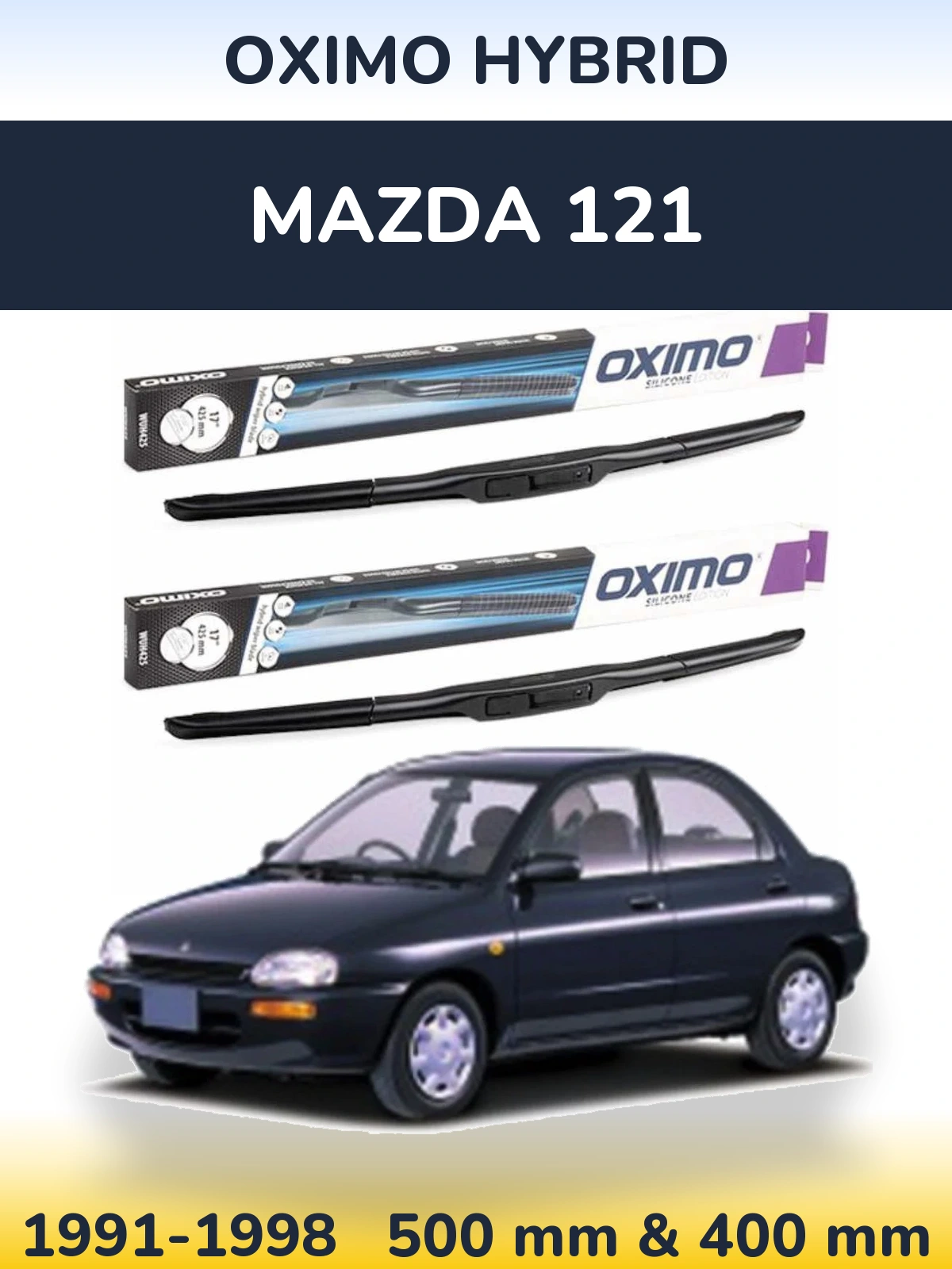 Torkarblad Oximo Hybrid för Mazda 121