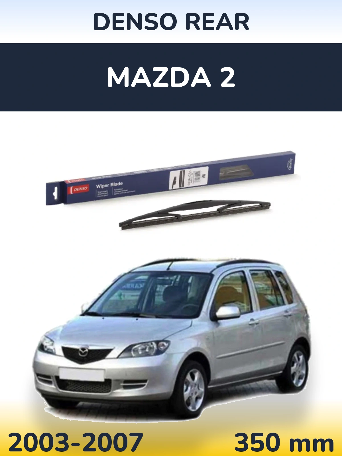 Torkarblad Denso Rear för Mazda 2
