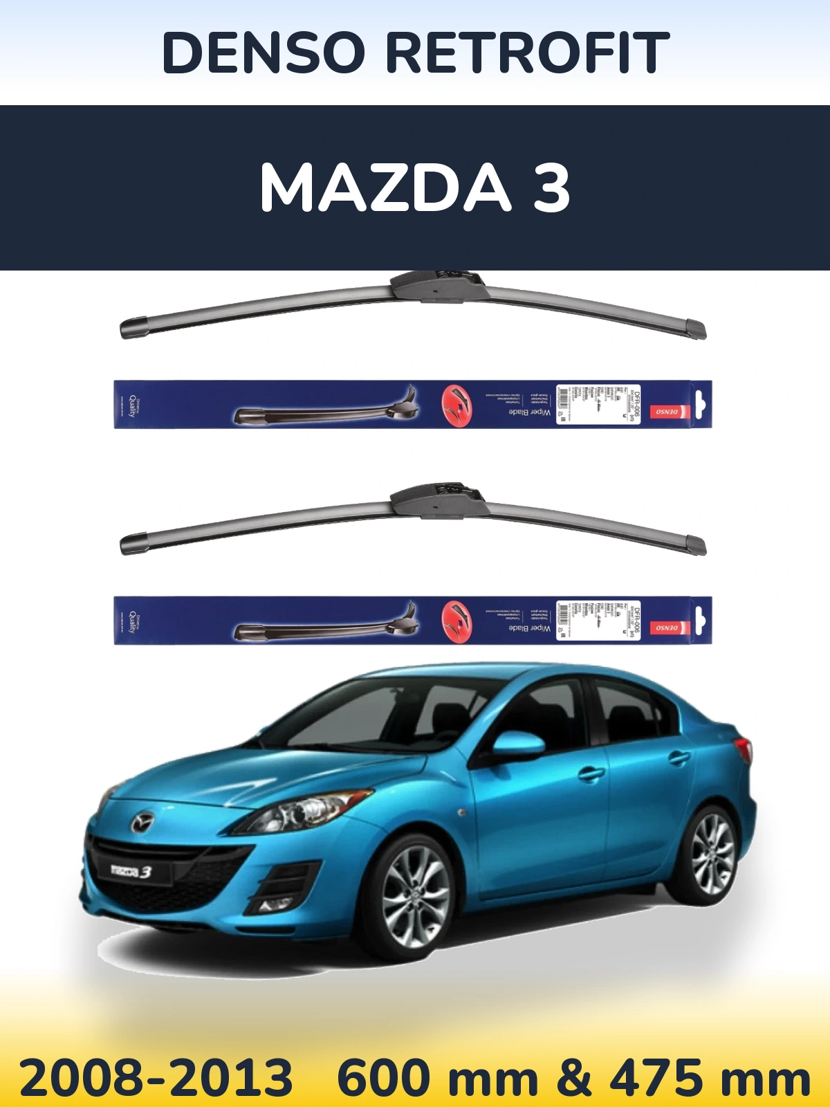 Torkarblad Denso Retrofit för Mazda 3