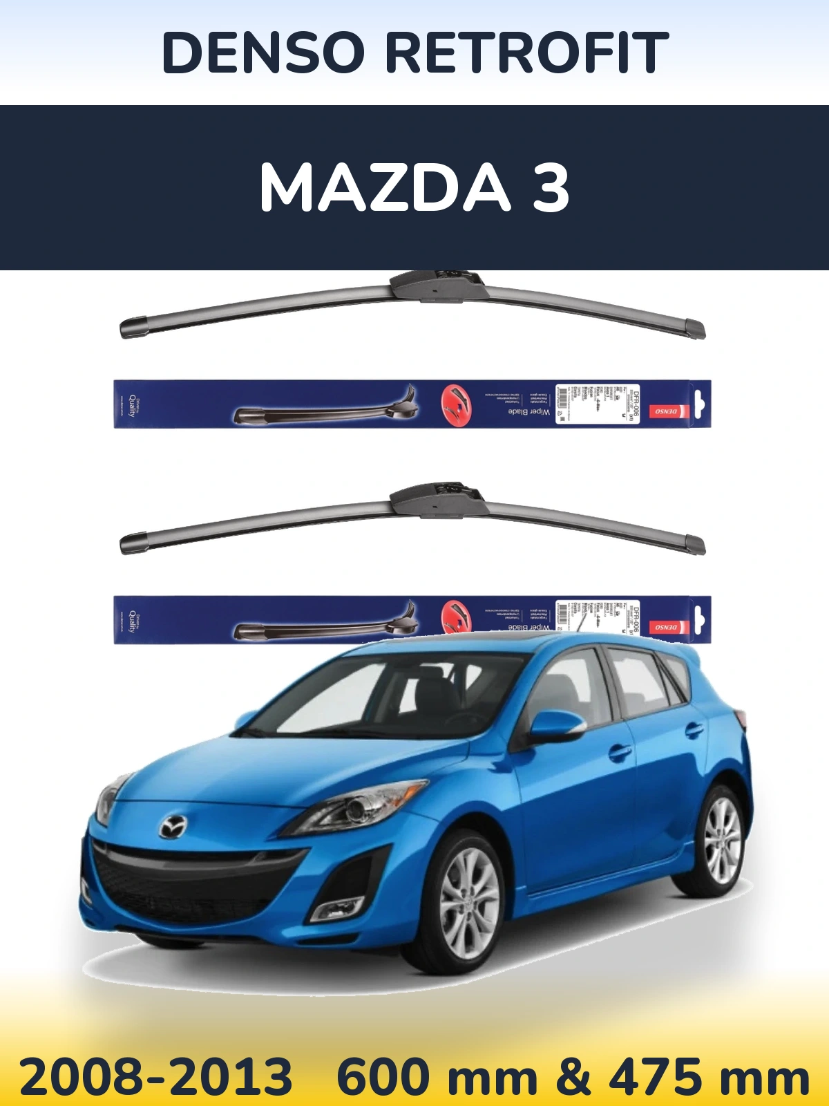 Torkarblad Denso Retrofit för Mazda 3