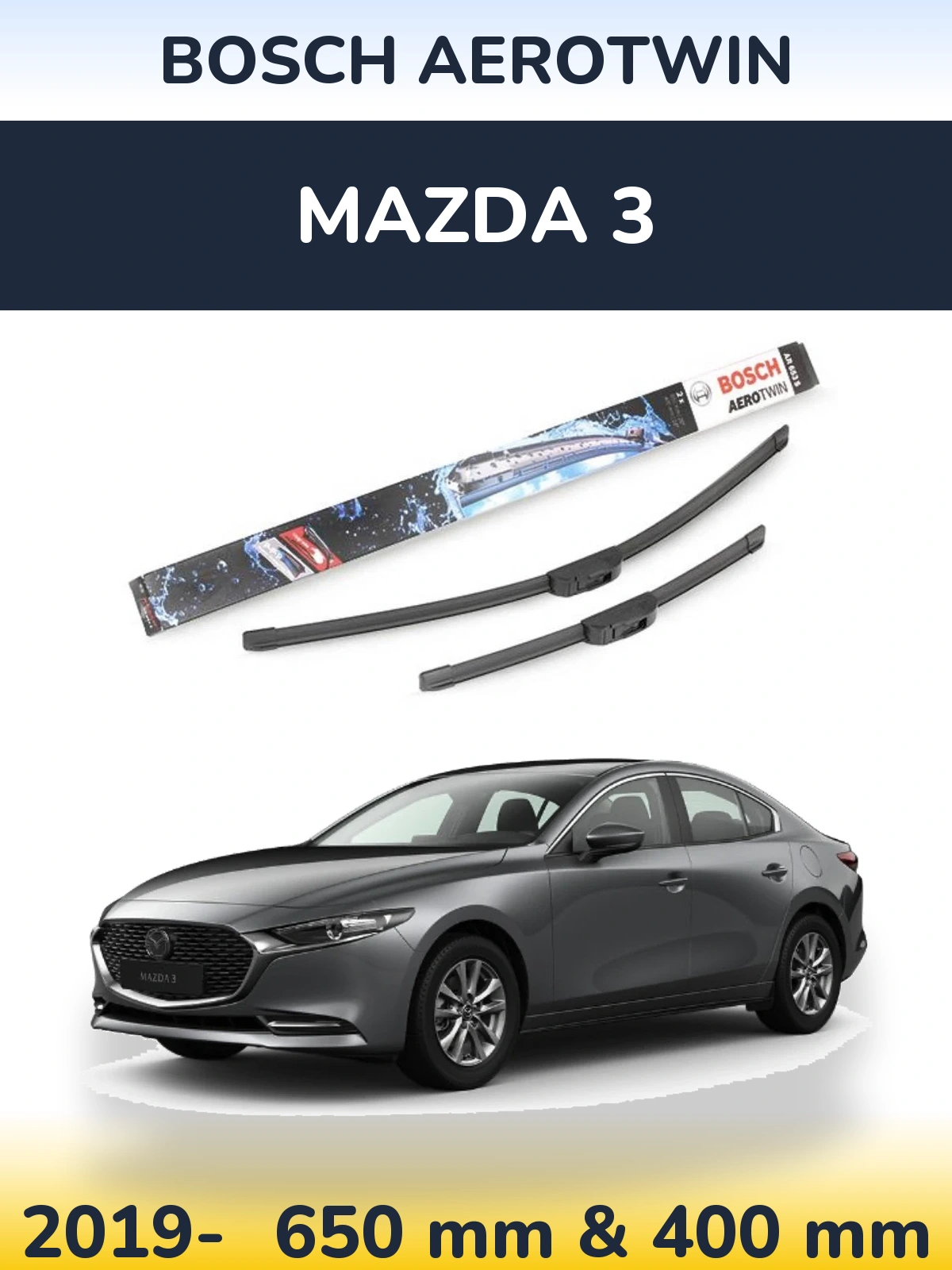 Torkarblad BOSCH AeroTwin för Mazda 3