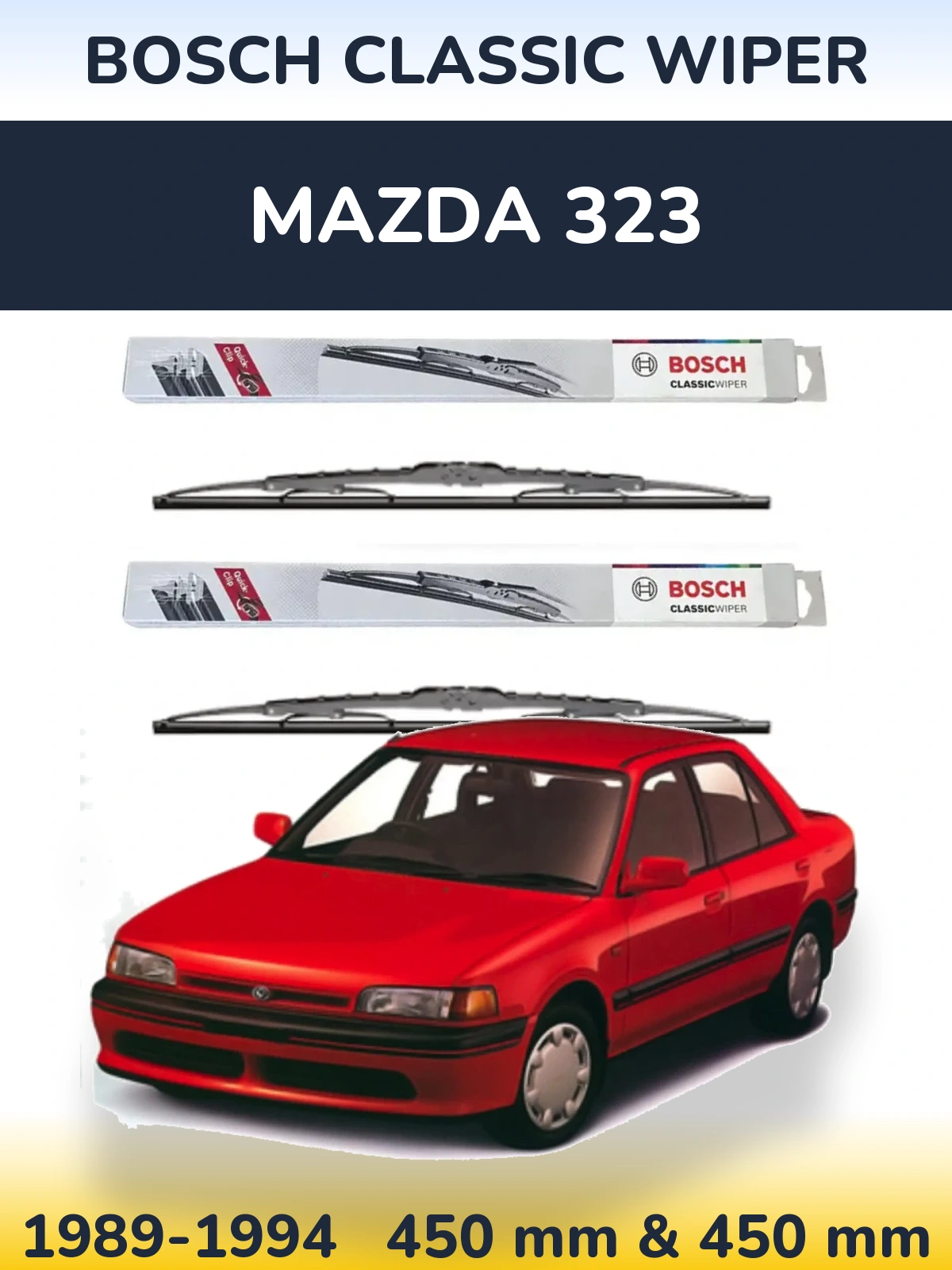Torkarblad BOSCH Classic Wiper för Mazda 323