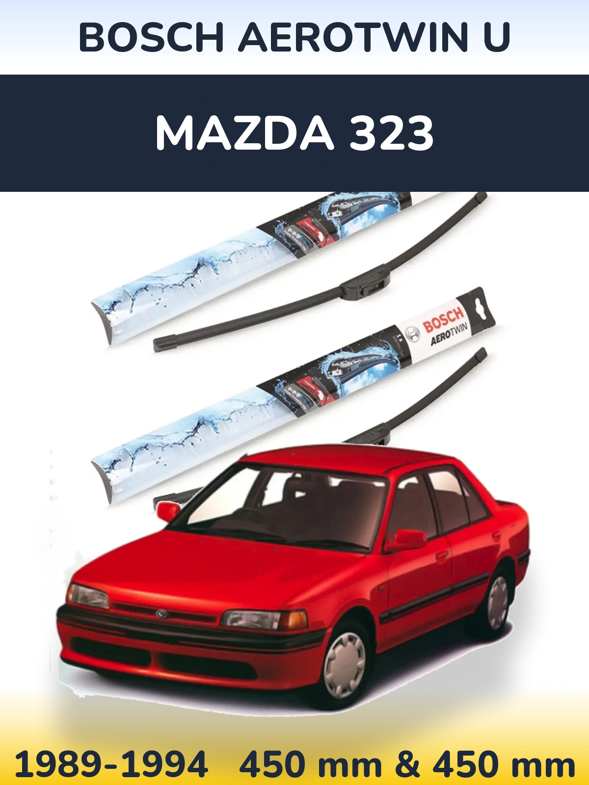 Torkarblad BOSCH AeroTwin U för Mazda 323