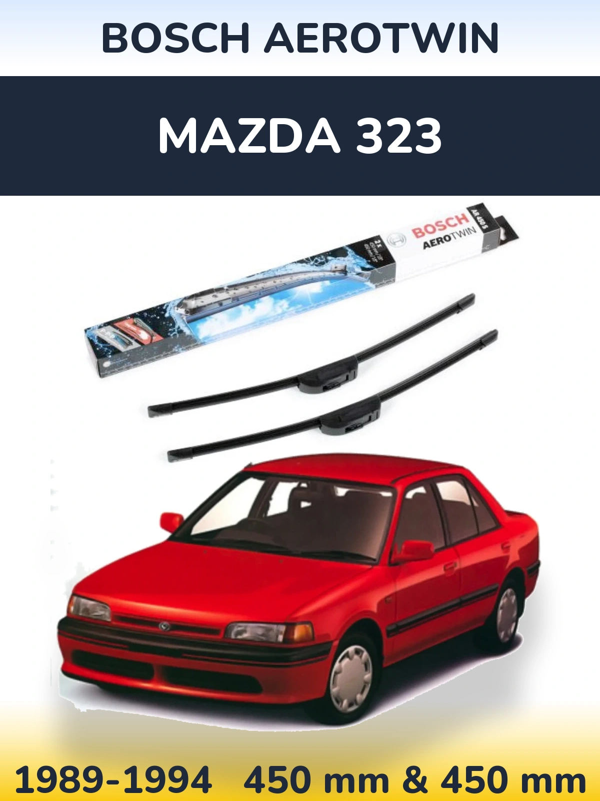 Torkarblad BOSCH AeroTwin för Mazda 323