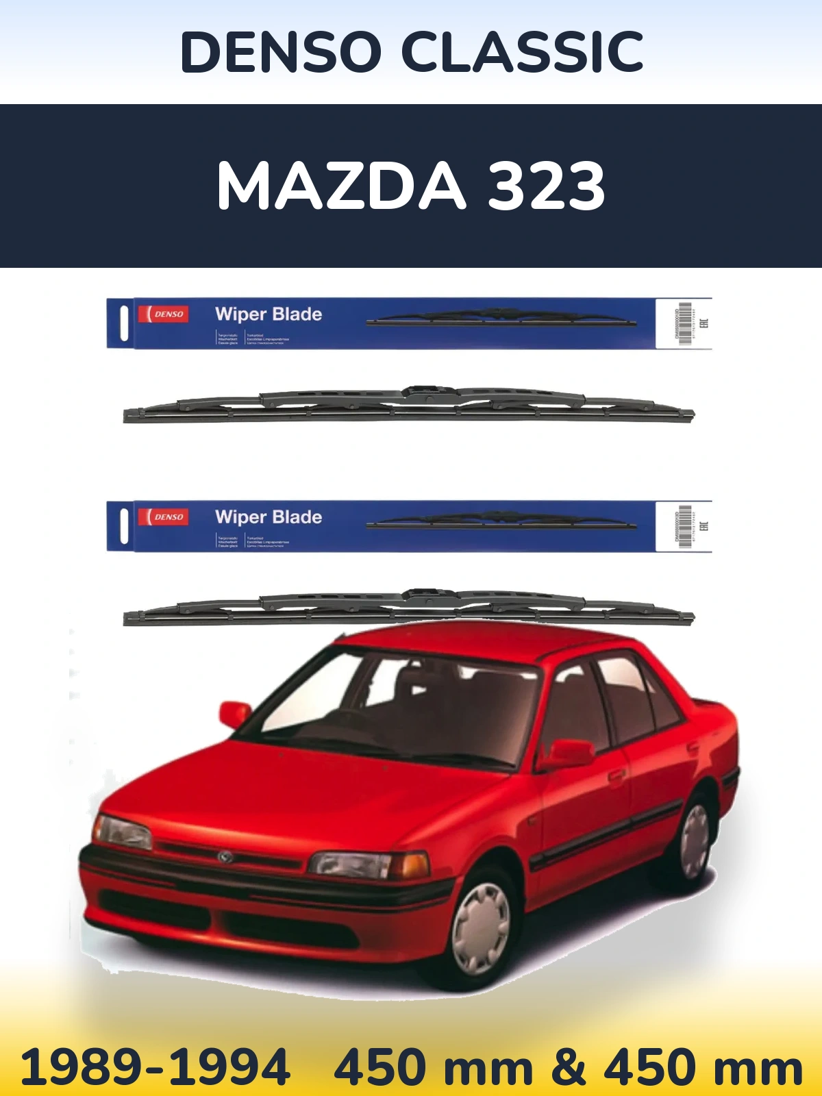 Torkarblad Denso Classic för Mazda 323