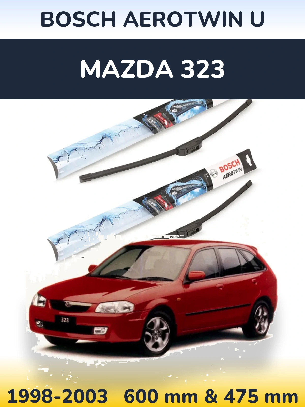 Torkarblad BOSCH AeroTwin U för Mazda 323