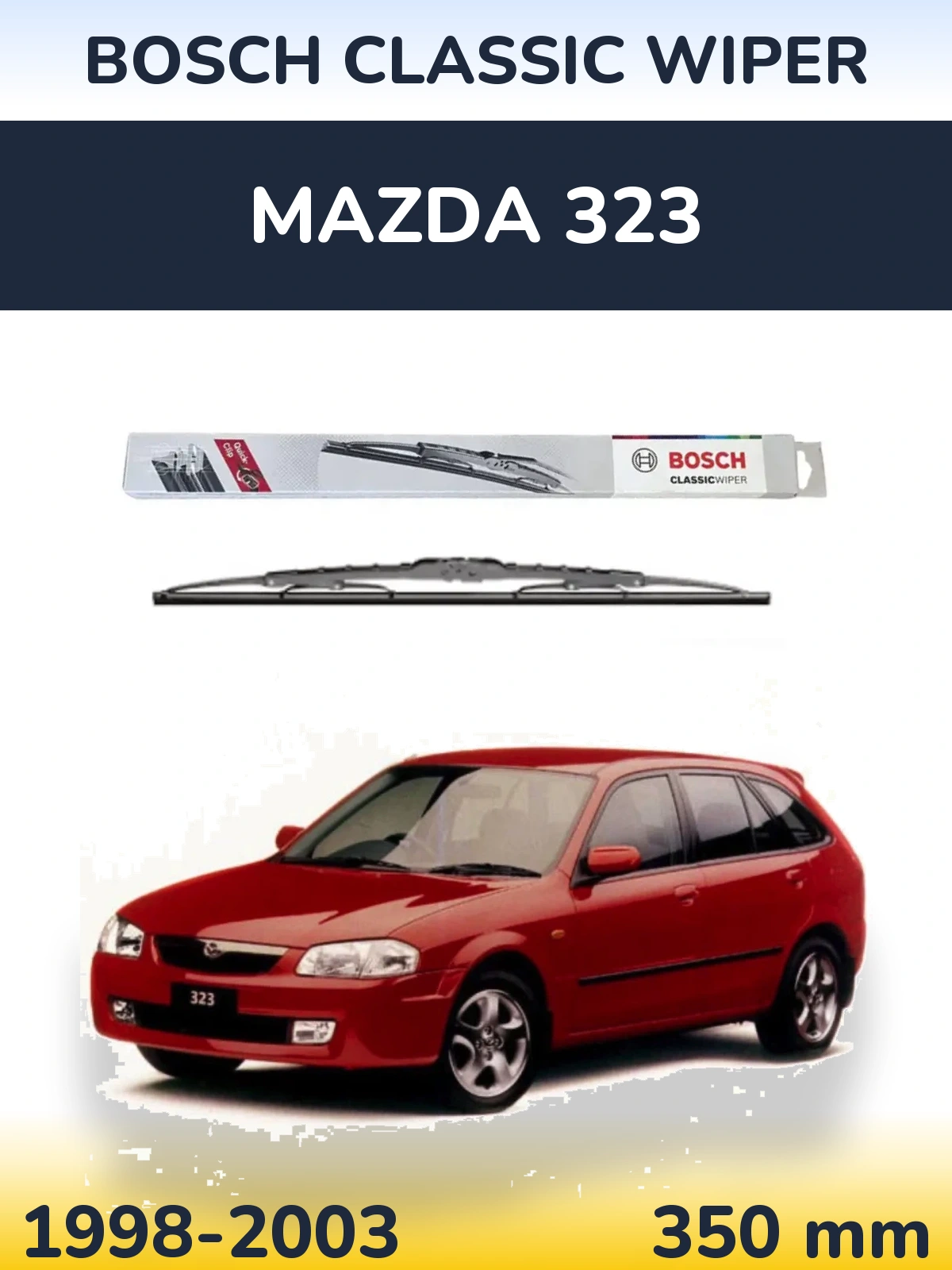 Torkarblad BOSCH Classic Wiper för Mazda 323