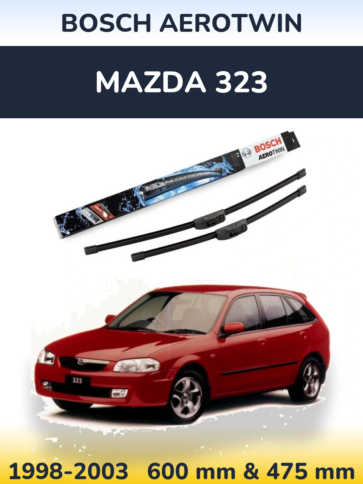 Torkarblad BOSCH AeroTwin för Mazda 323