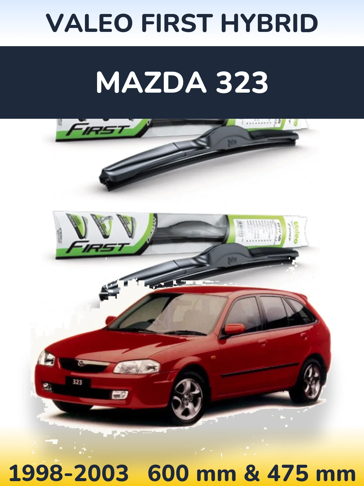 Torkarblad Valeo First Hybrid för Mazda 323