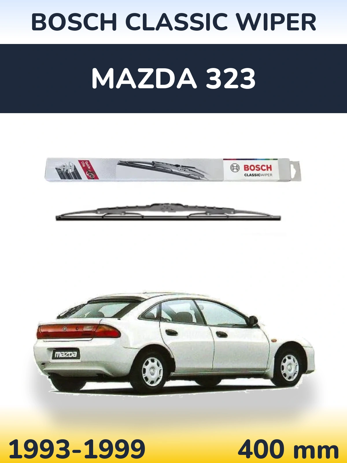 Torkarblad BOSCH Classic Wiper för Mazda 323