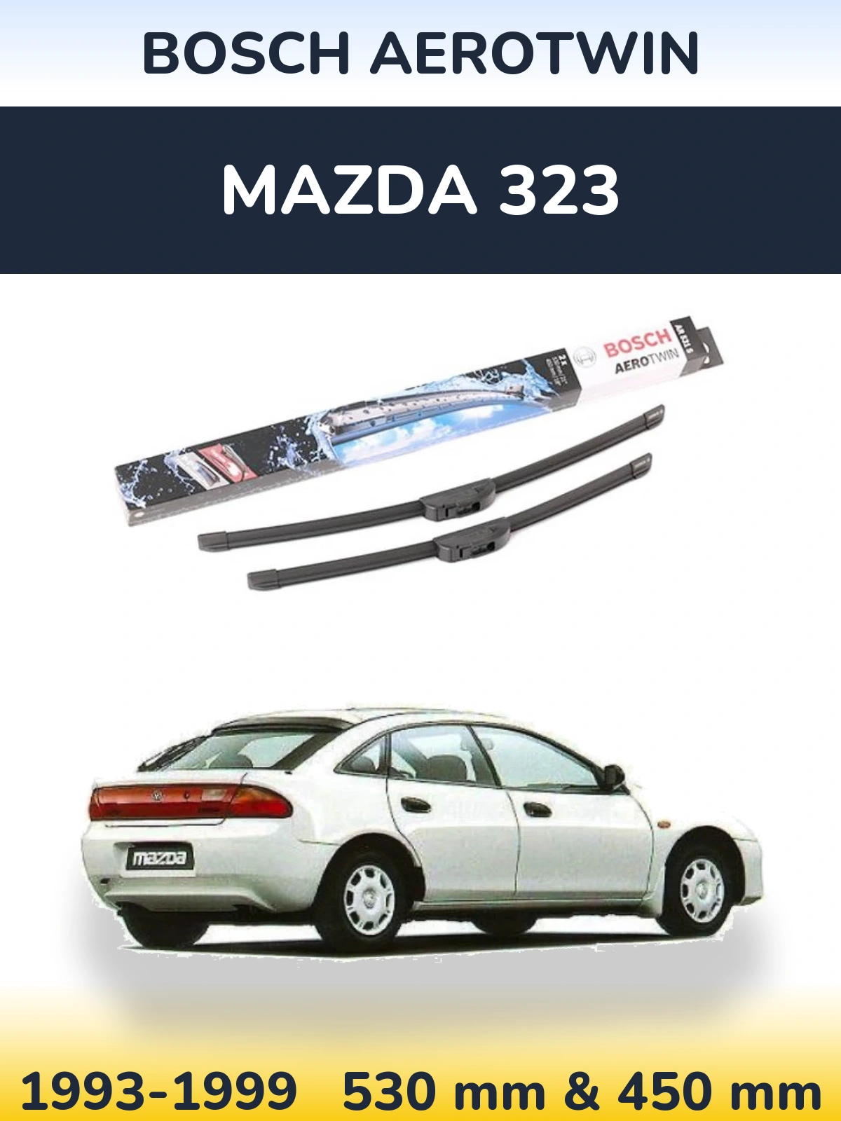 Torkarblad BOSCH AeroTwin för Mazda 323
