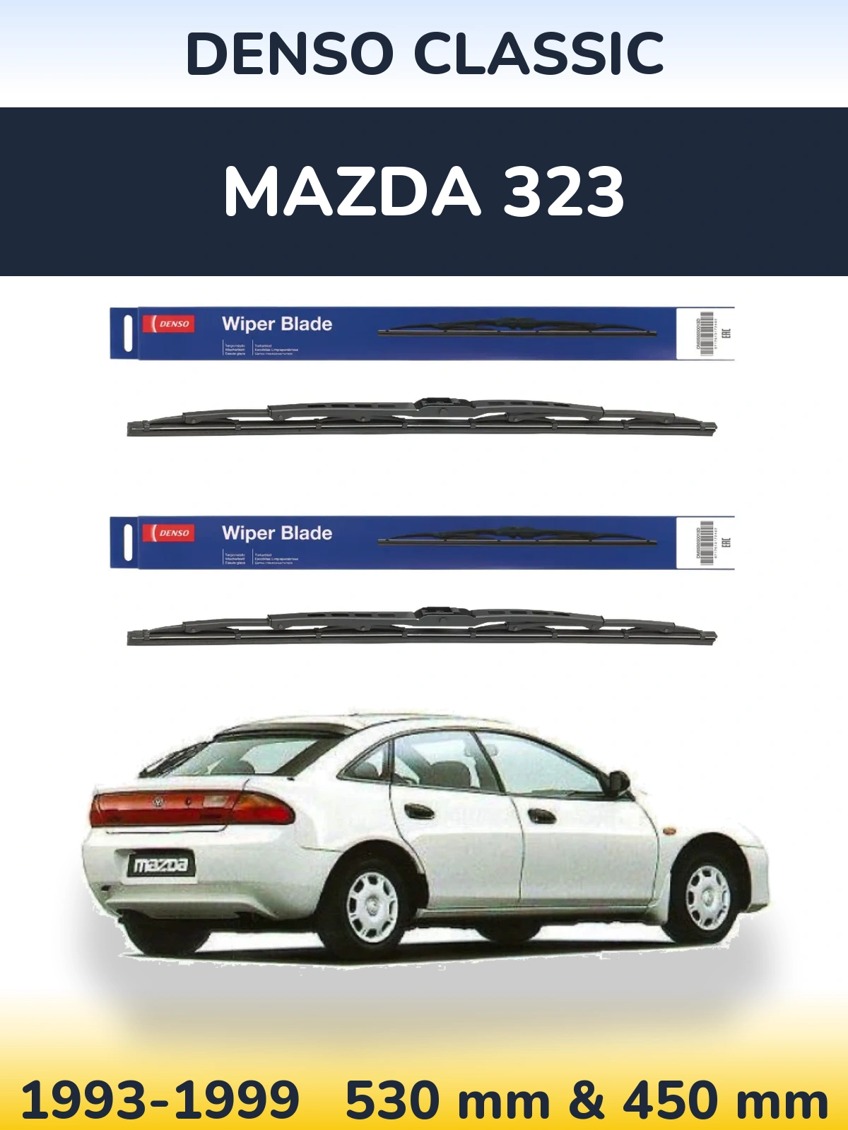 Torkarblad Denso Classic för Mazda 323