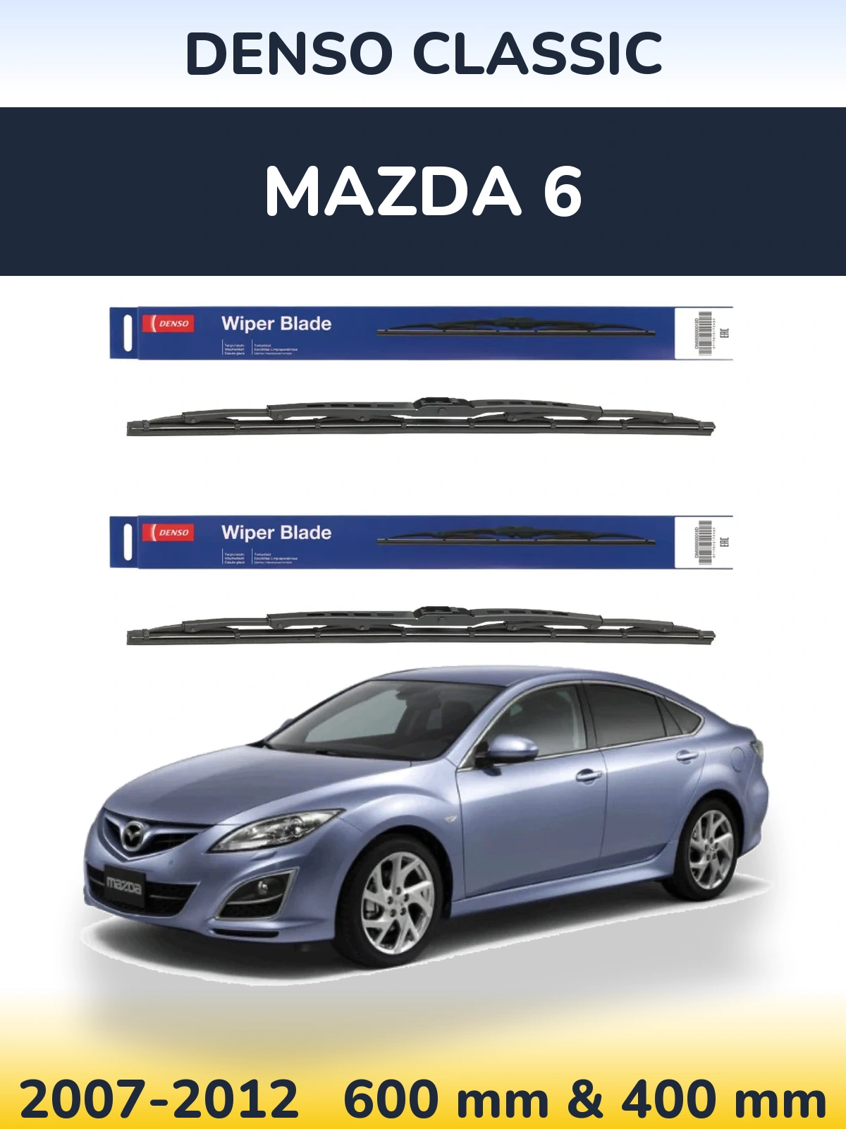Torkarblad Denso Classic för Mazda 6