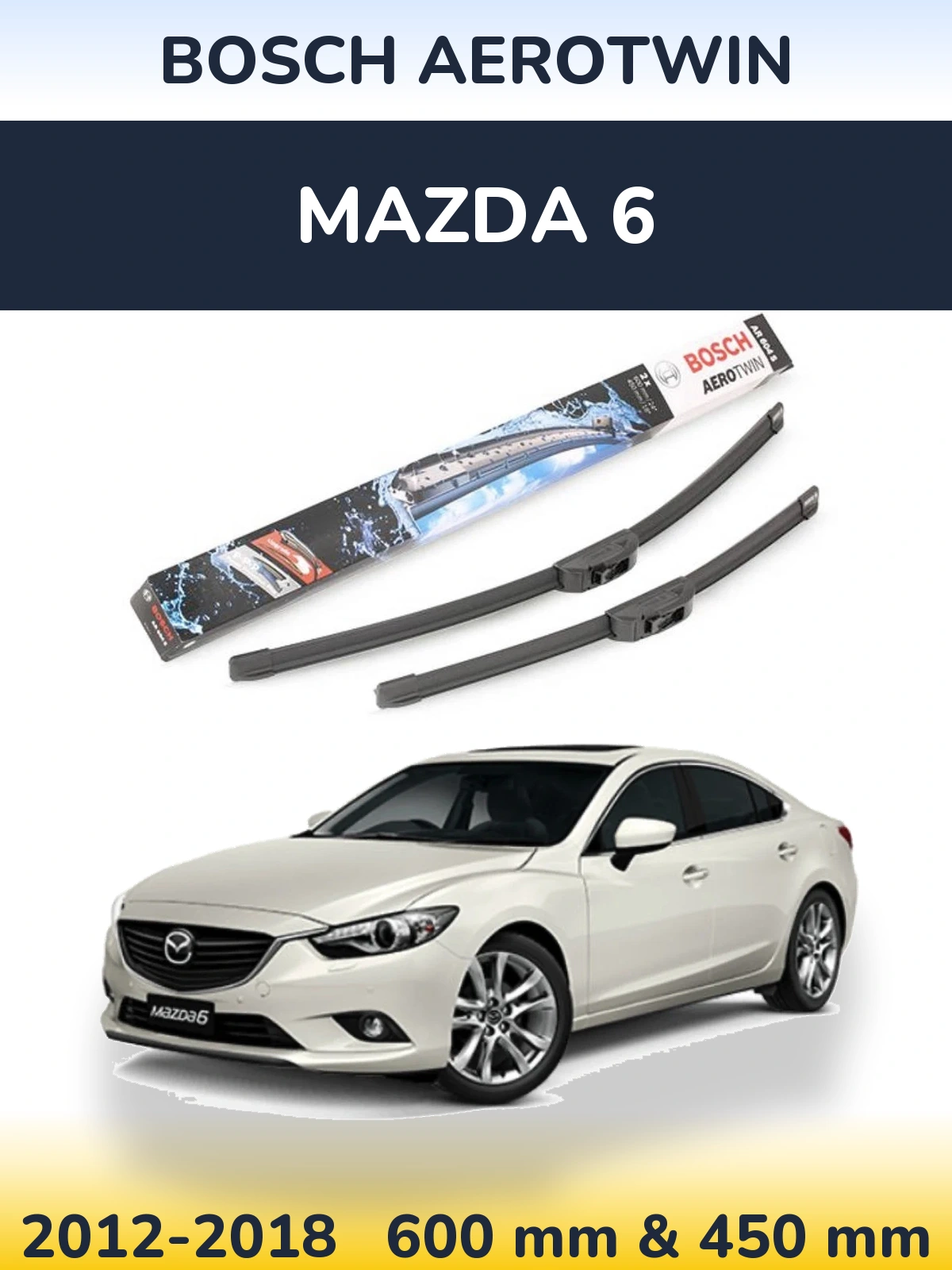 Torkarblad BOSCH AeroTwin för Mazda 6