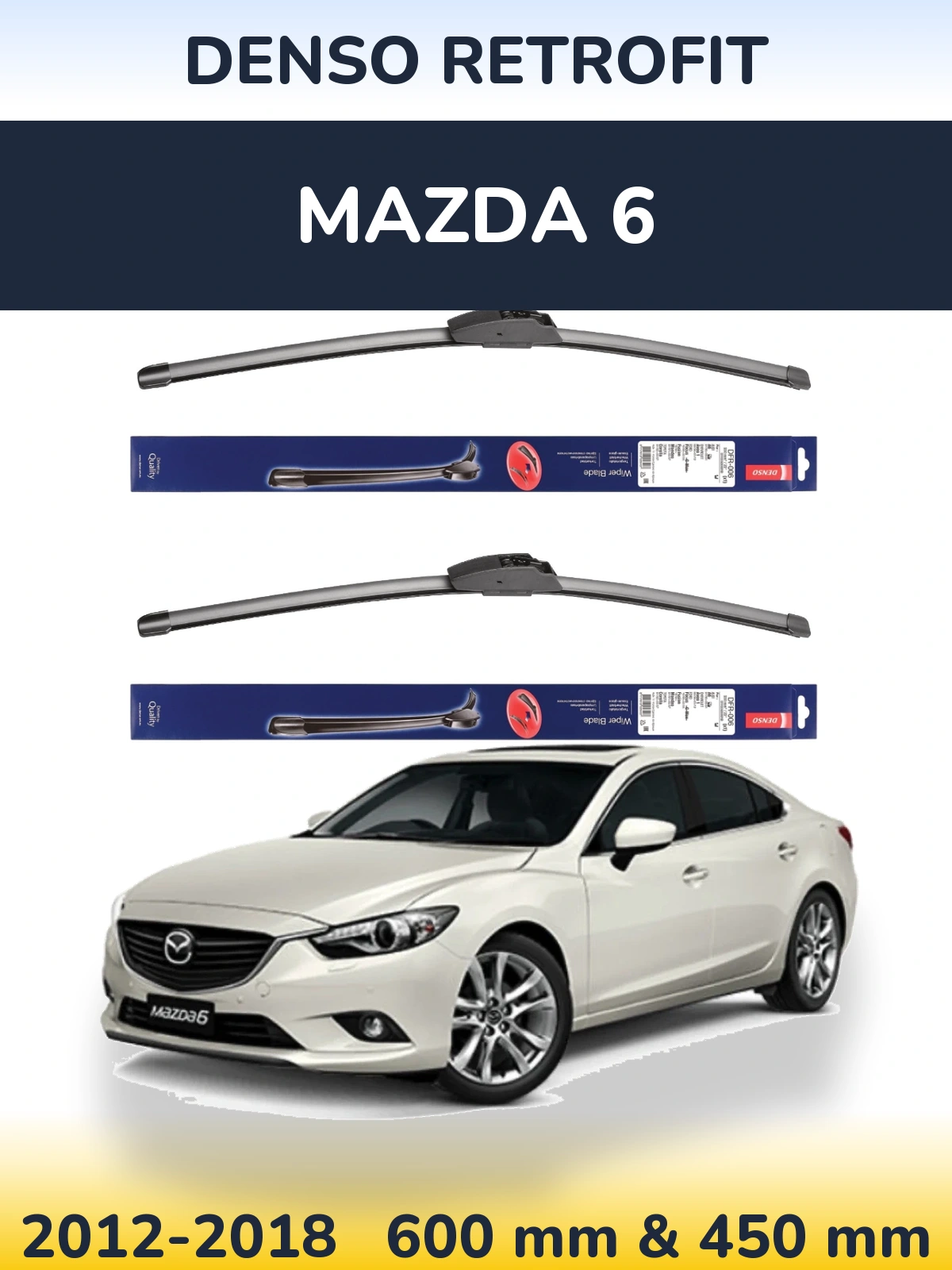 Torkarblad Denso Retrofit för Mazda 6