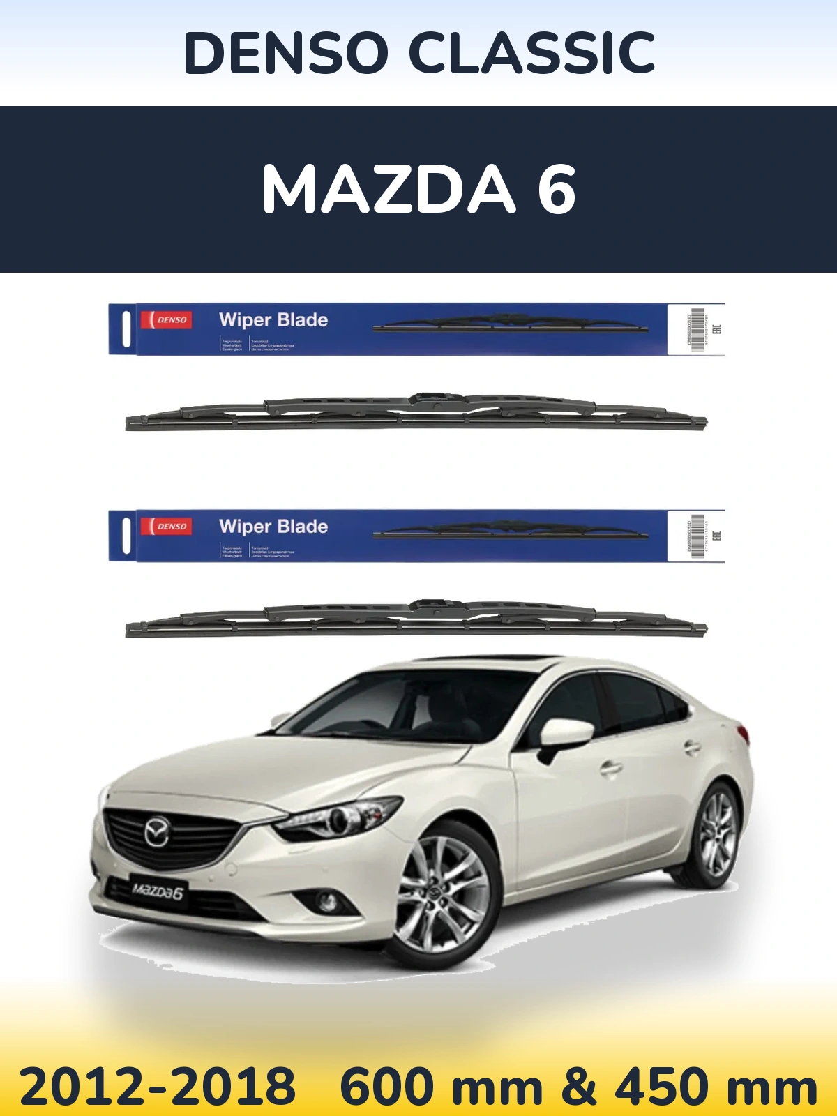 Torkarblad Denso Classic för Mazda 6